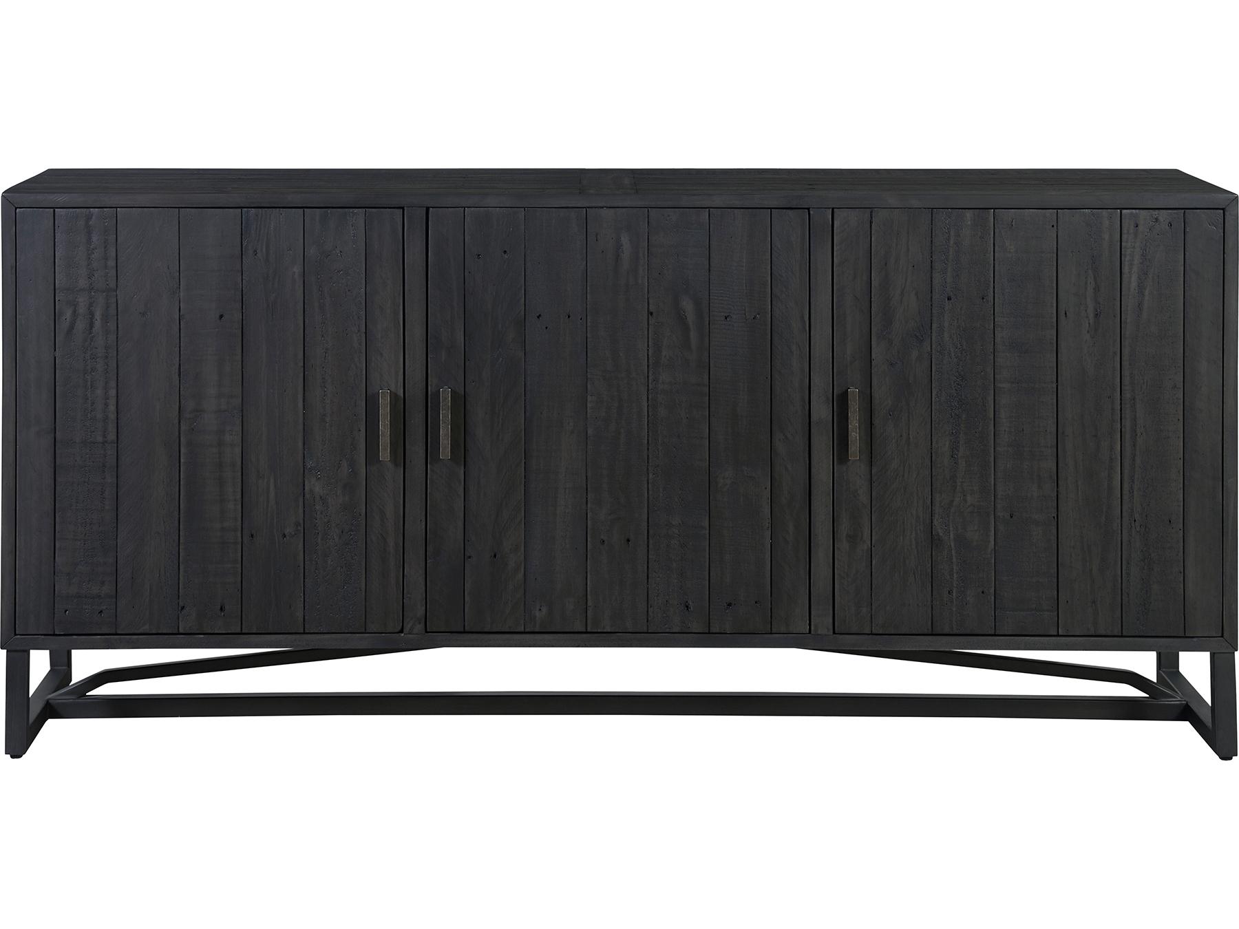Moe's Home Sierra 68" Pine Wood Black Sideboard