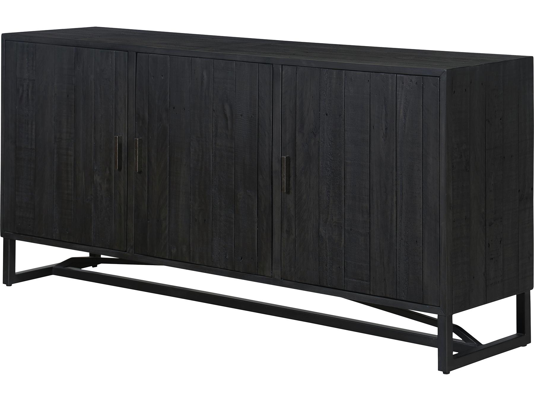Moe's Home Sierra 68" Pine Wood Black Sideboard