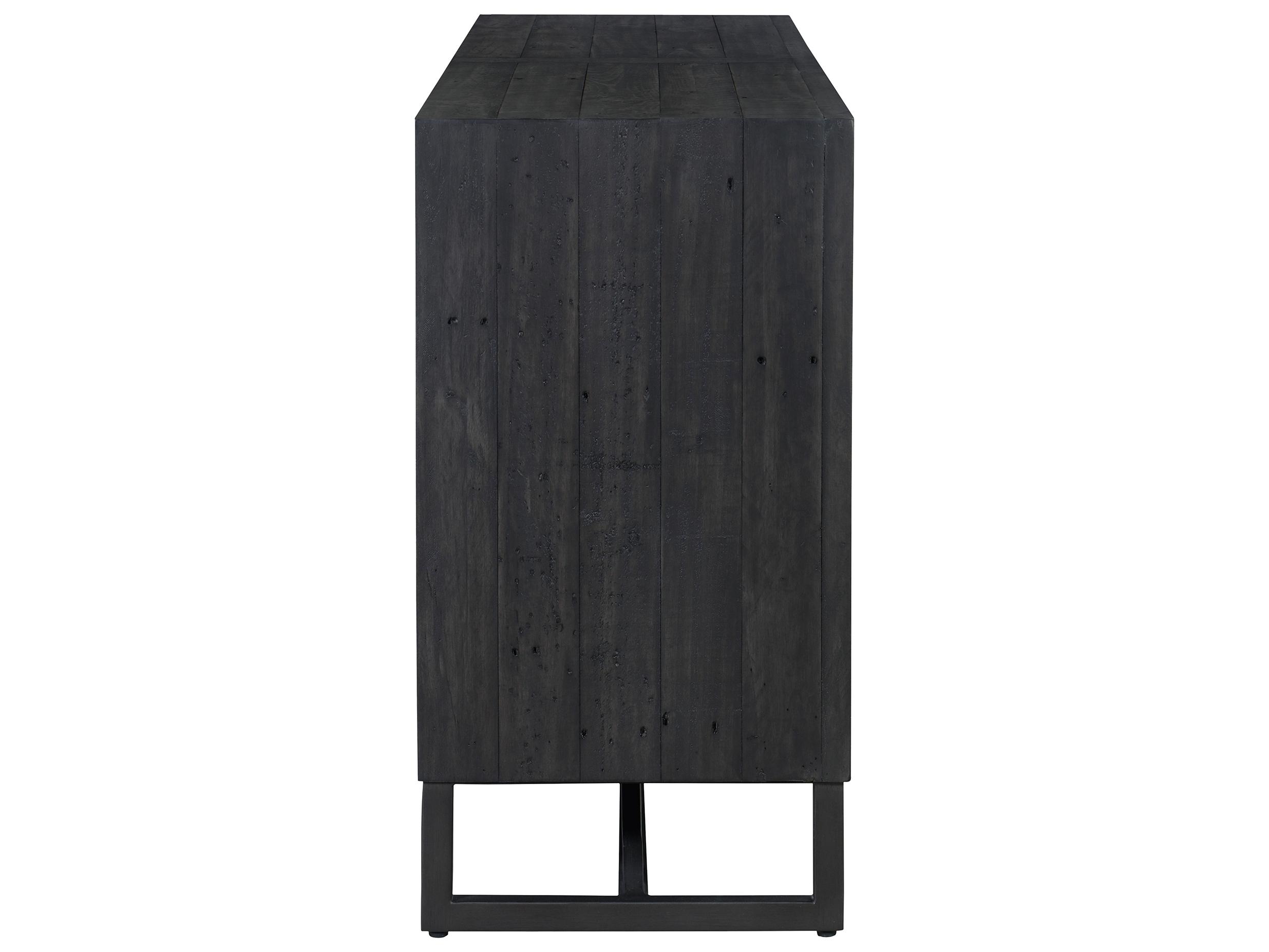 Moe's Home Sierra 68" Pine Wood Black Sideboard