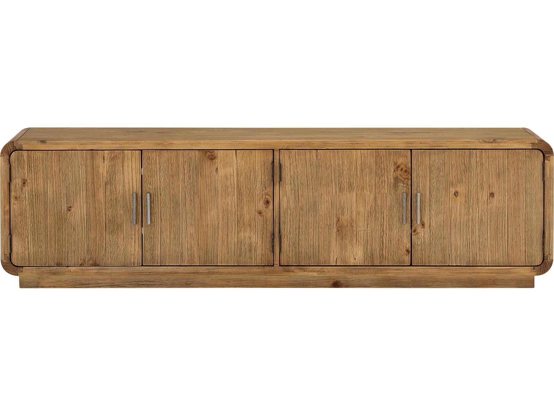 Moe's Home Monterey 78" Pine Wood Natural Media Console