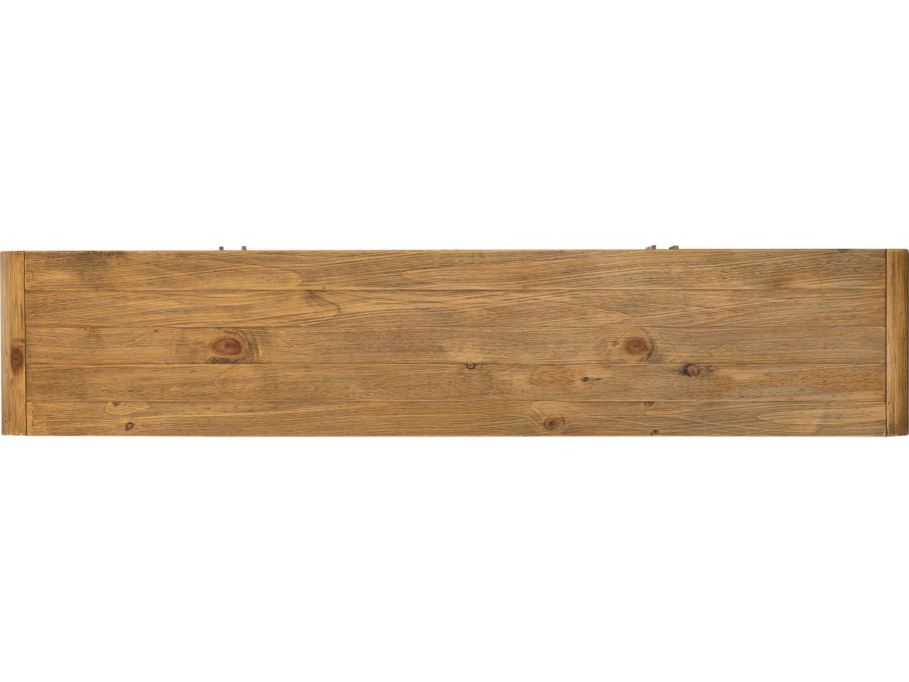 Moe's Home Monterey 78" Pine Wood Natural Media Console