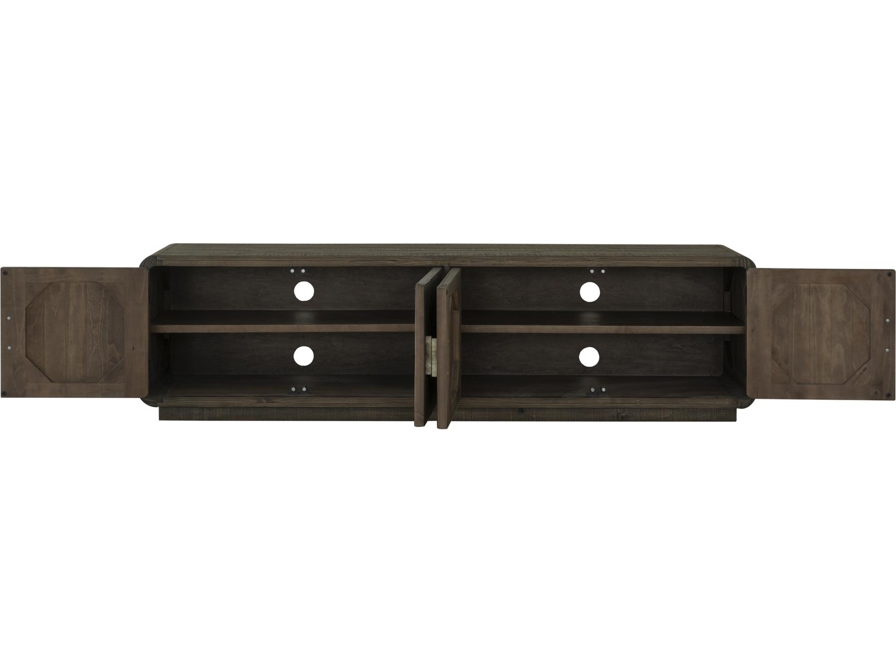 Moe's Home Monterey 82" Pine Wood Brown Media Console