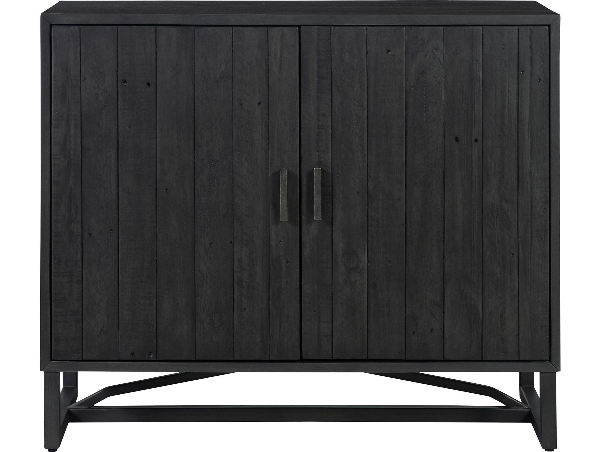 Moe's Home Sierra Black Pine Wood Accent Chest