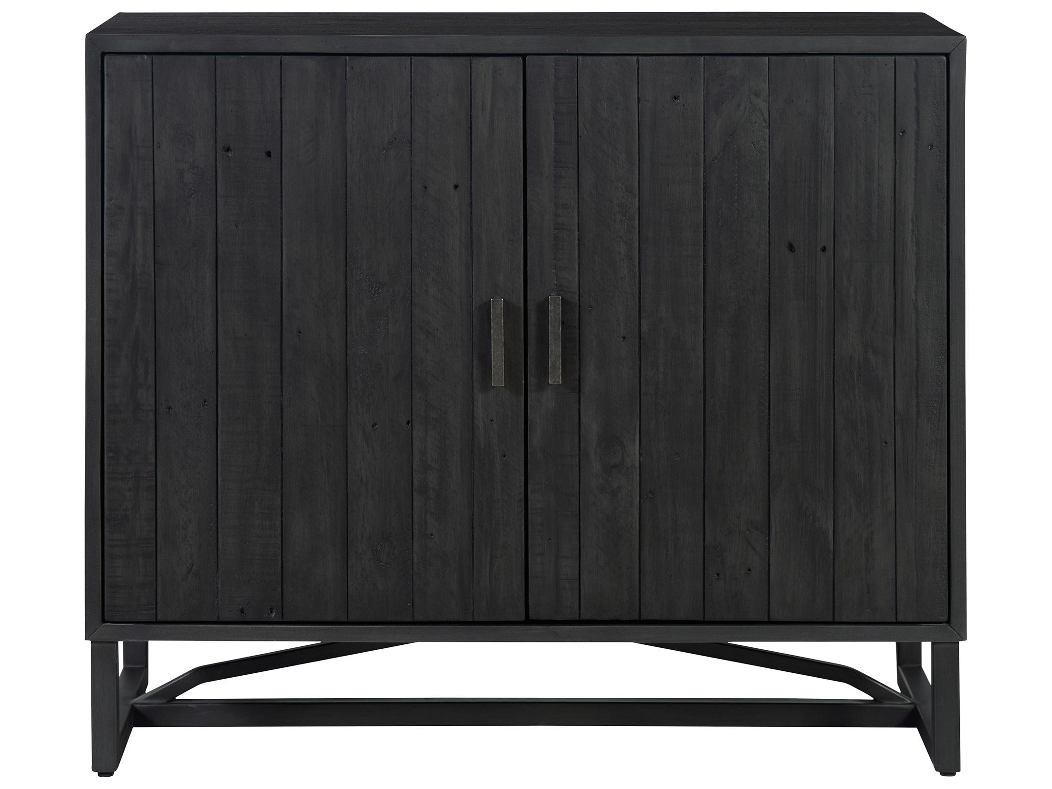 Moe's Home Sierra Black Pine Wood Accent Chest