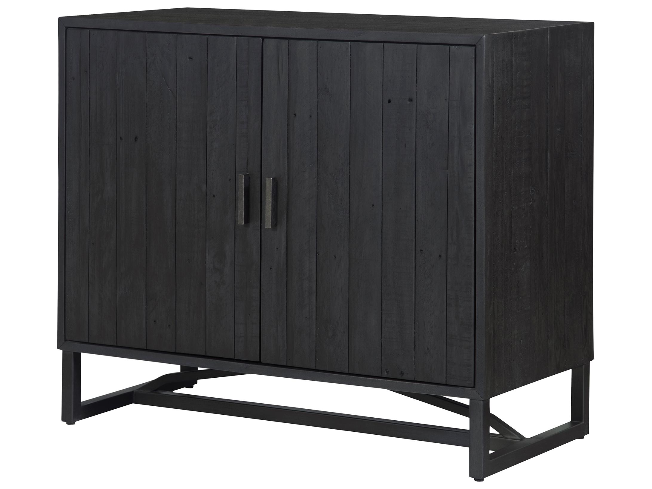 Moe's Home Sierra Black Pine Wood Accent Chest