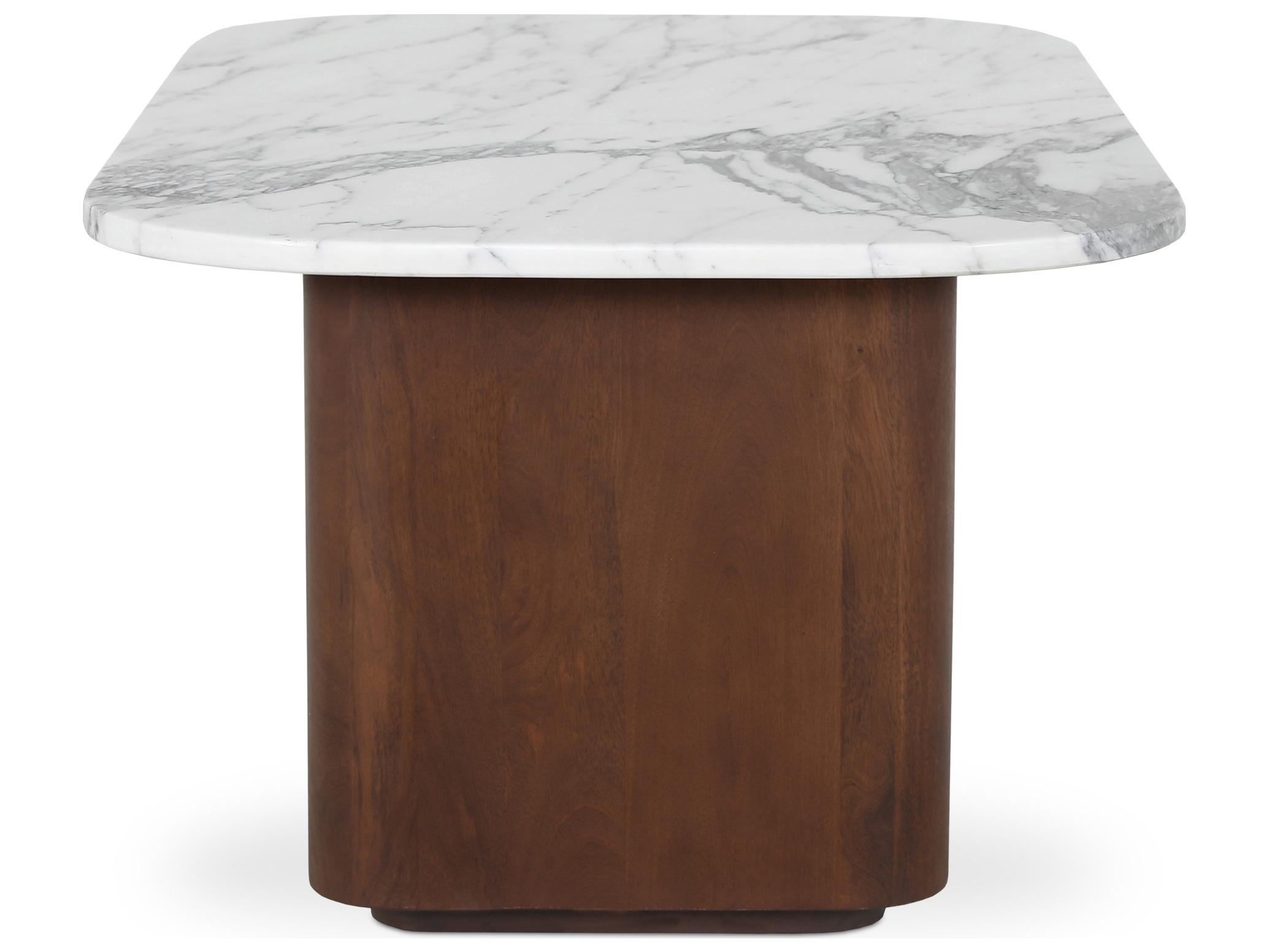 Moe's Home Dash Accent Table White Calacatta Marble