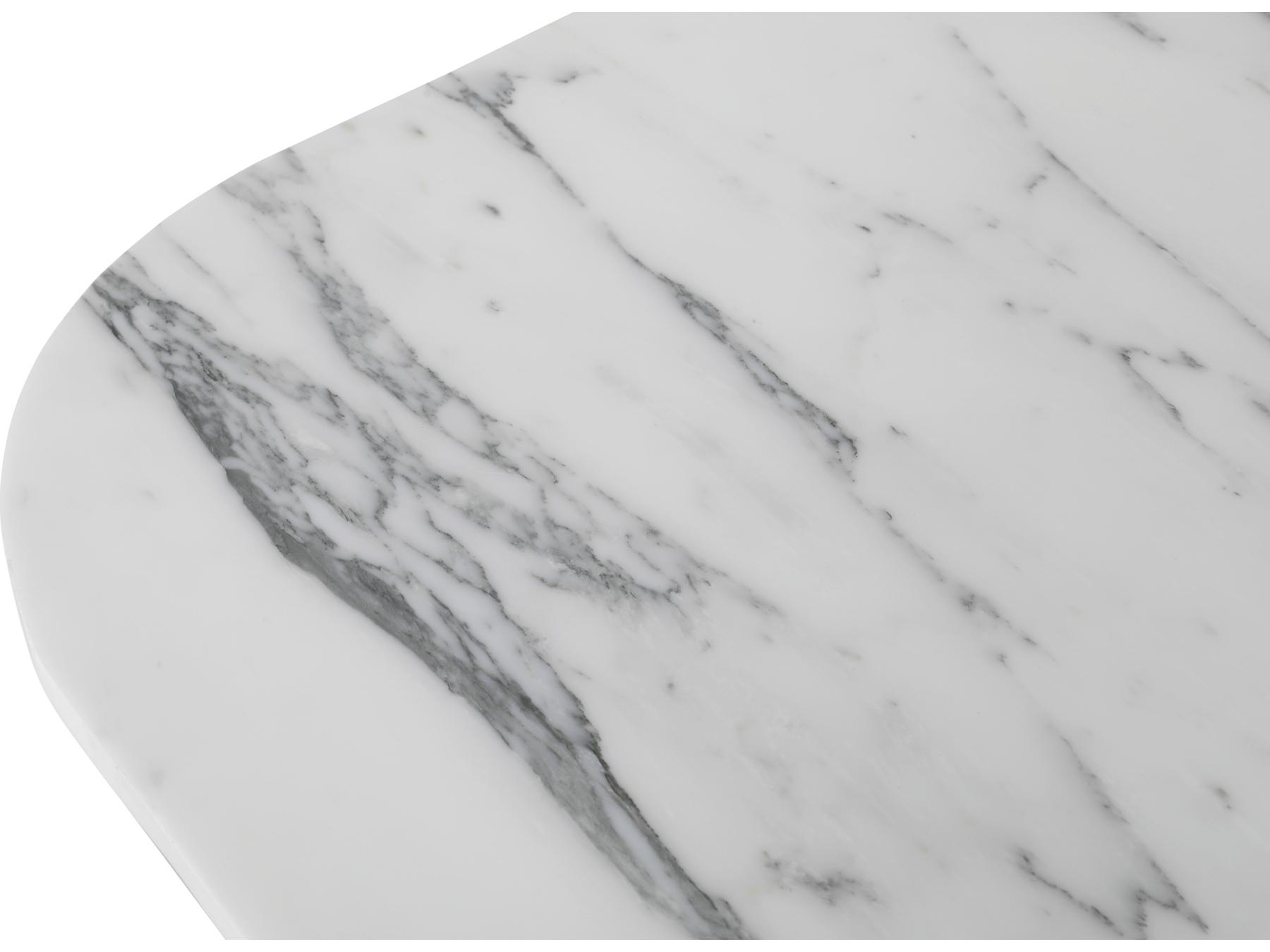 Moe's Home Dash Accent Table White Calacatta Marble