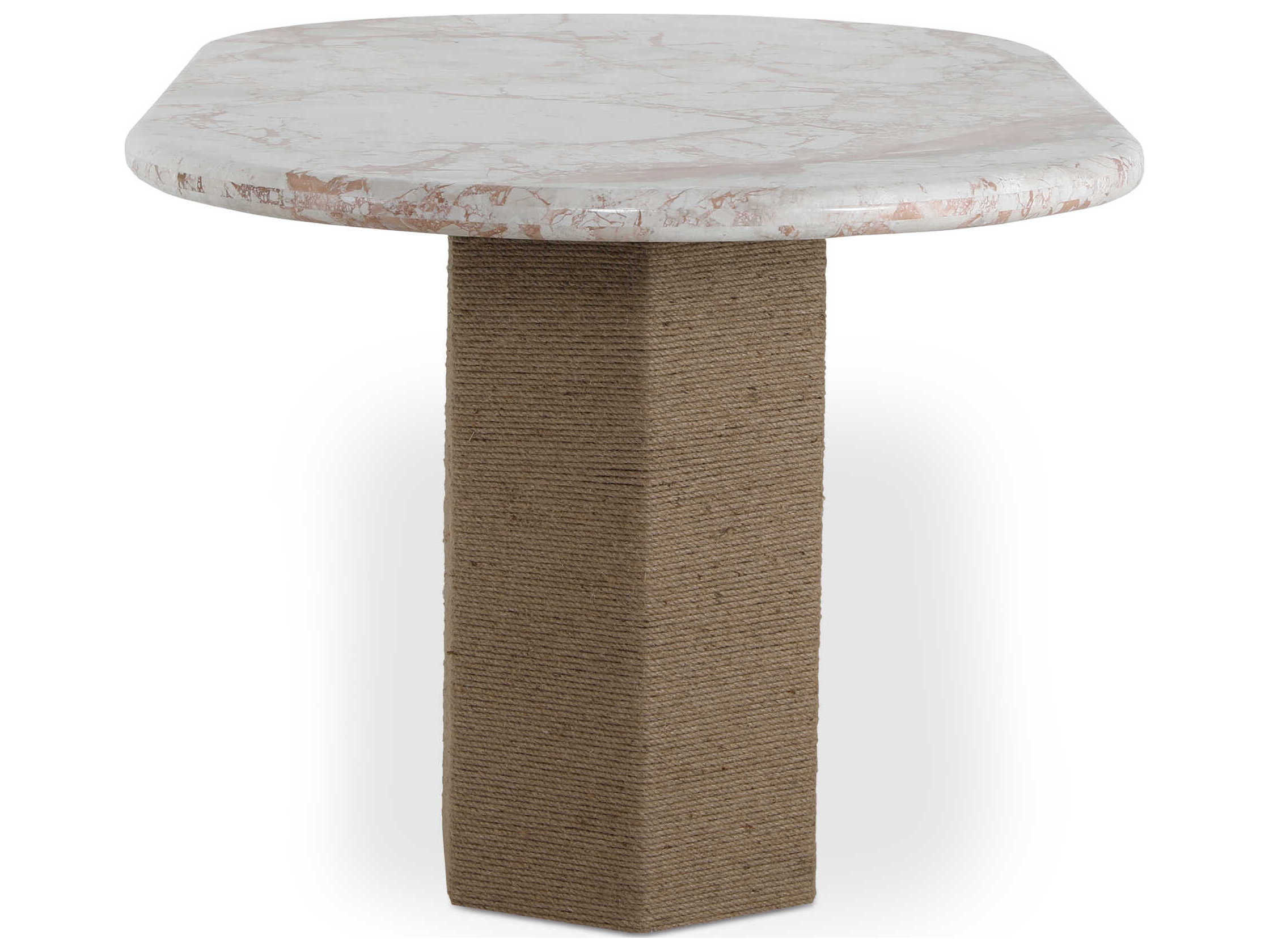 Moe's Home Sartoria Oval Marble Beige Dining Table