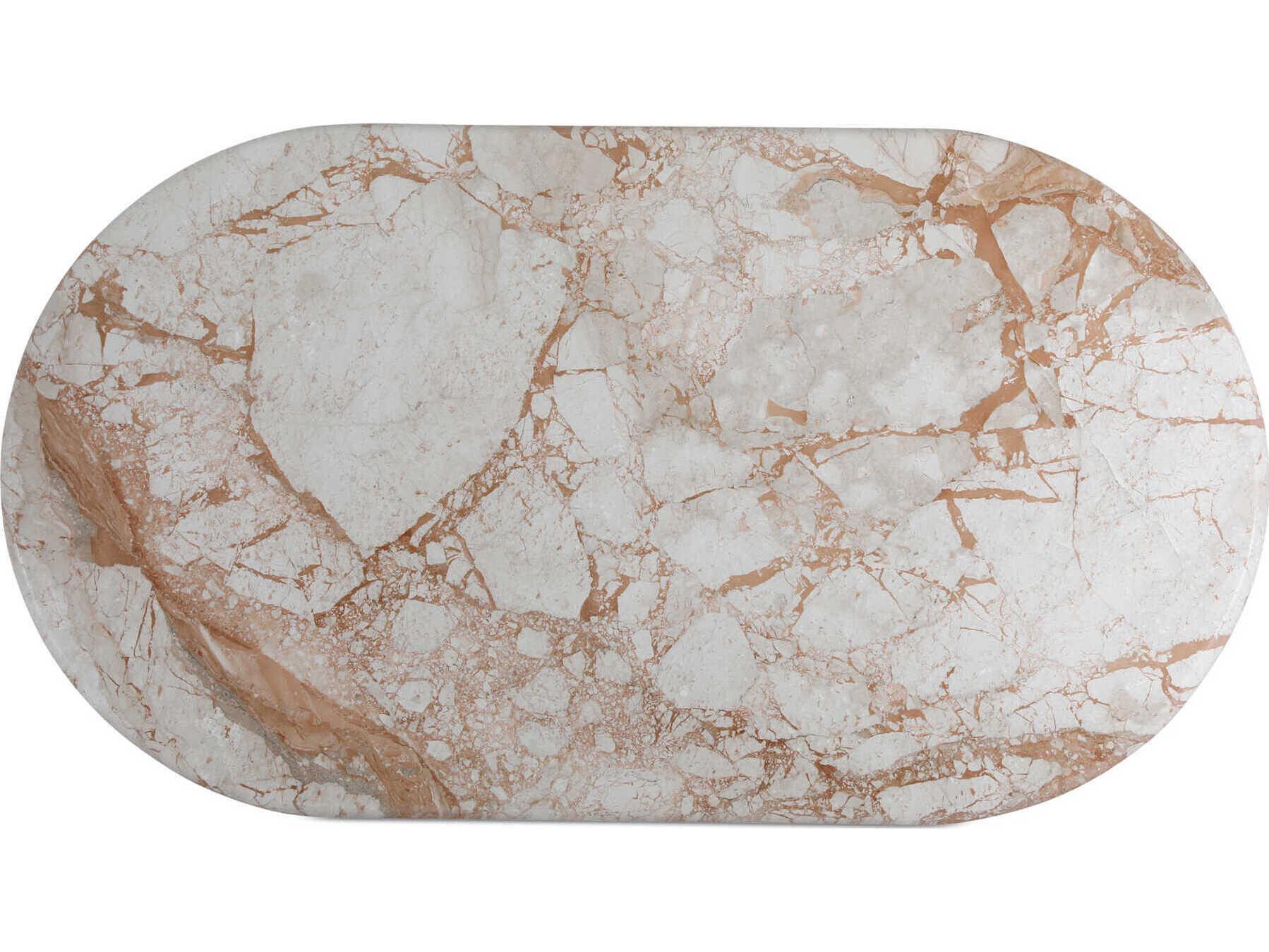 Moe's Home Sartoria Oval Marble Beige Dining Table