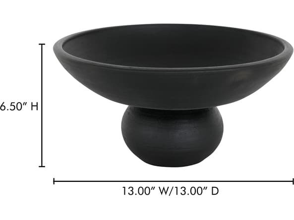 Moe's Home Asha Black Terracotta Decorative Bowl