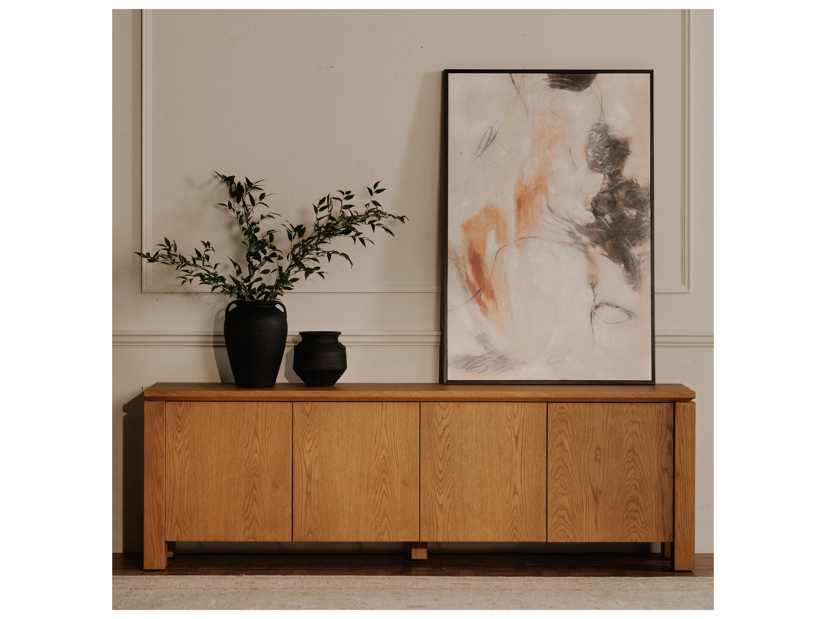 Moe's Home Jovi Vase Black Terracotta