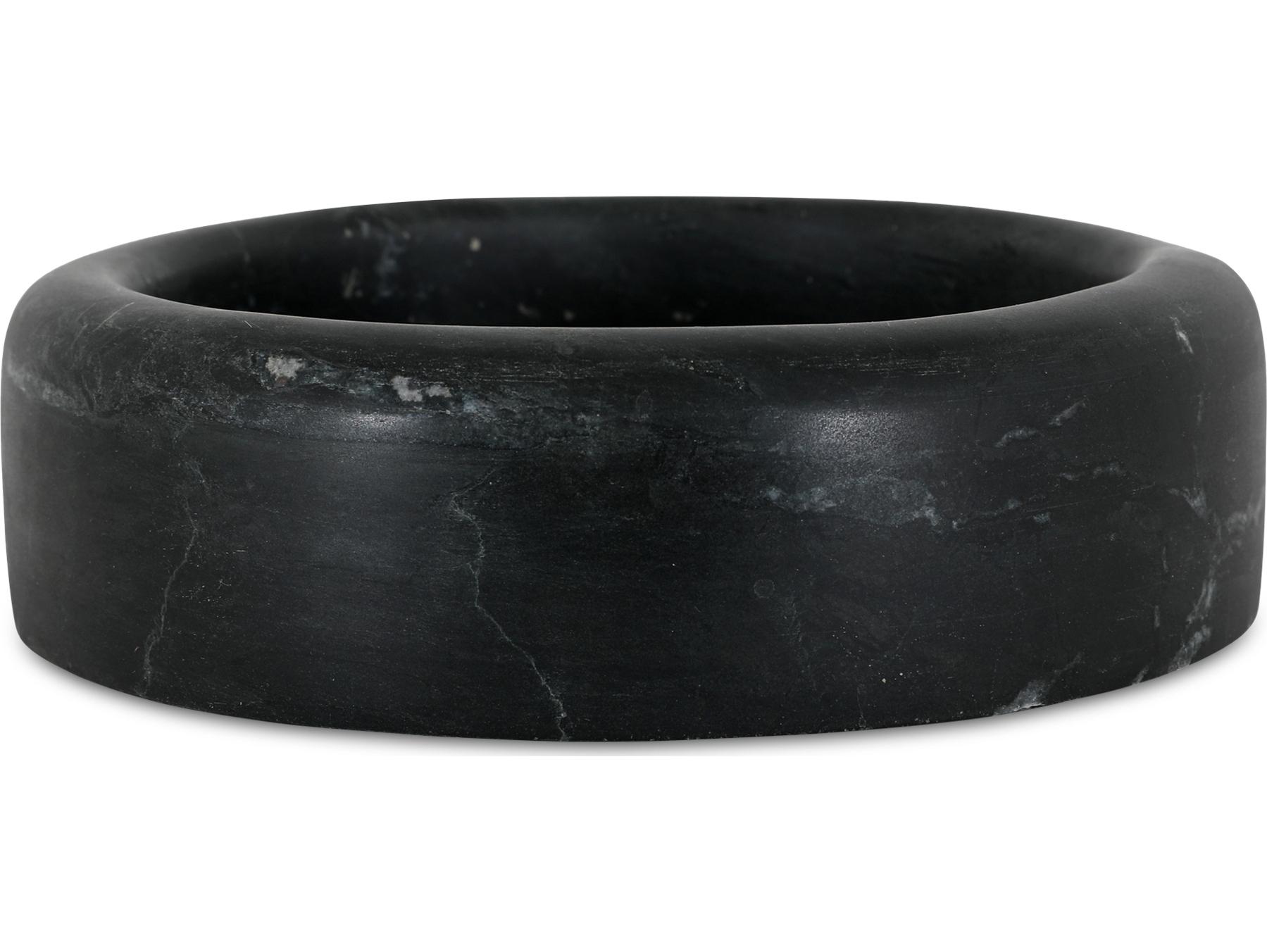 Moe's Home Anais Black Marble Serving Tray