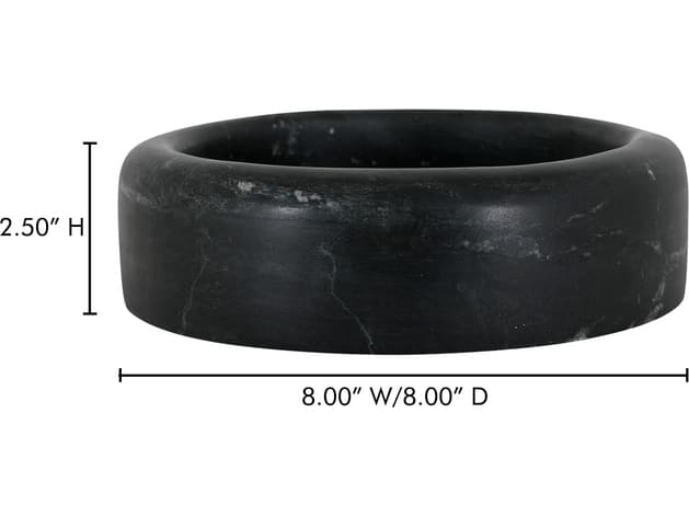 Moe's Home Anais Black Marble Serving Tray