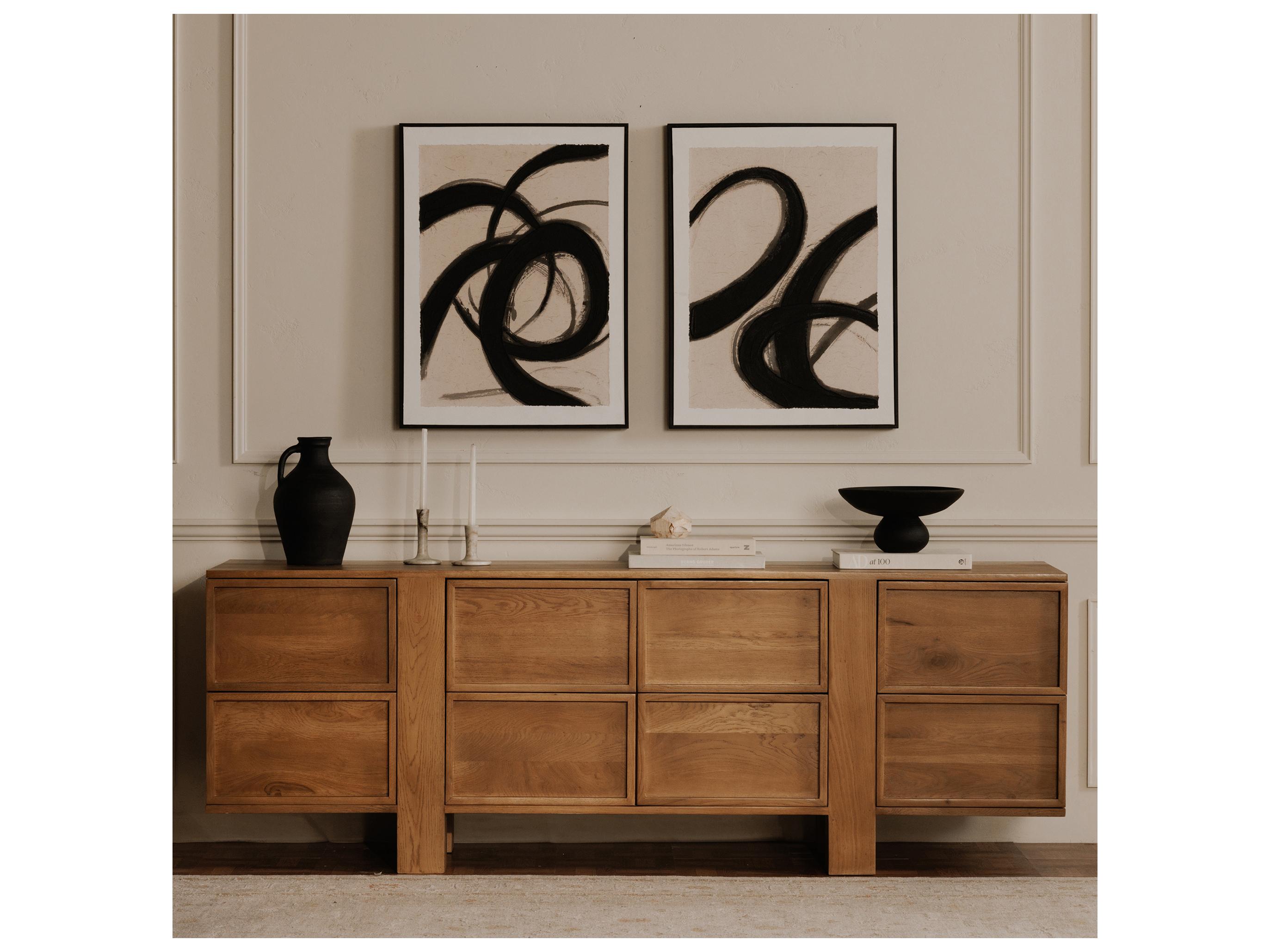 Moe's Home Lyra Black Terracotta Vase