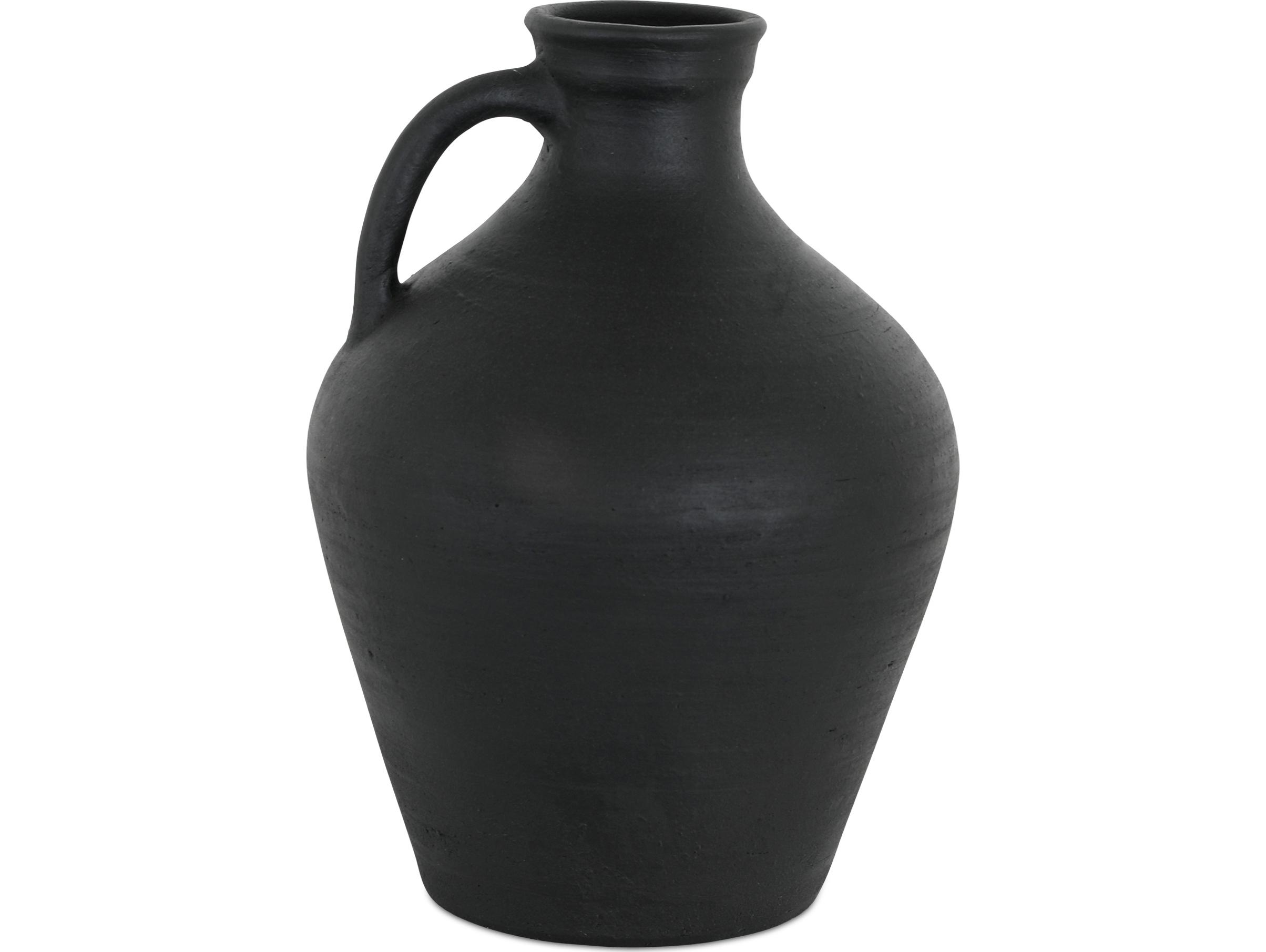 Moe's Home Lyra Black Terracotta Vase