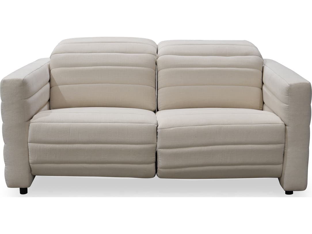 Moe's Home Juno White Recliner Upholstered Sofa