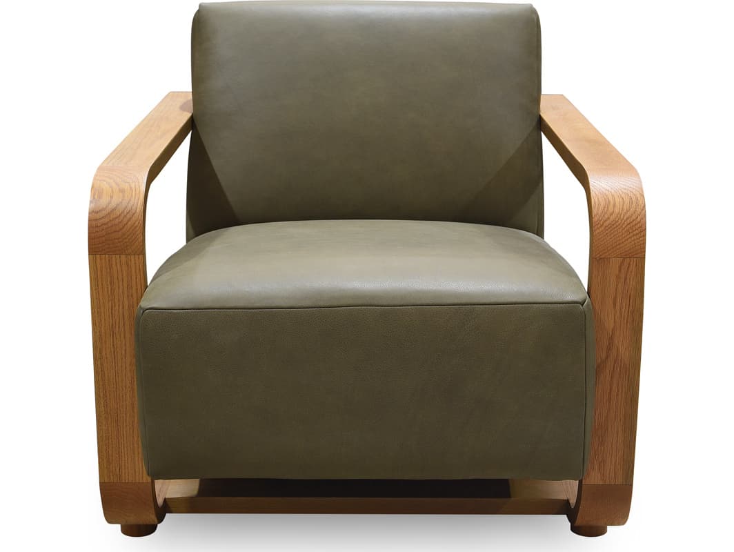 Moe's Home Eckersley Green Leather Accent Chair