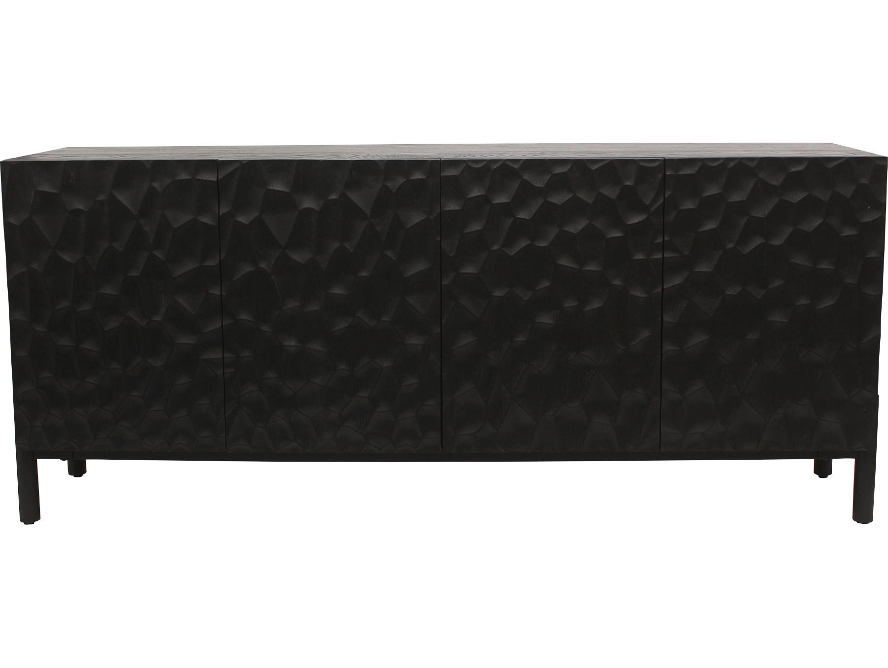 Moe's Home Misaki 71" Oak Wood Carbon Sideboard