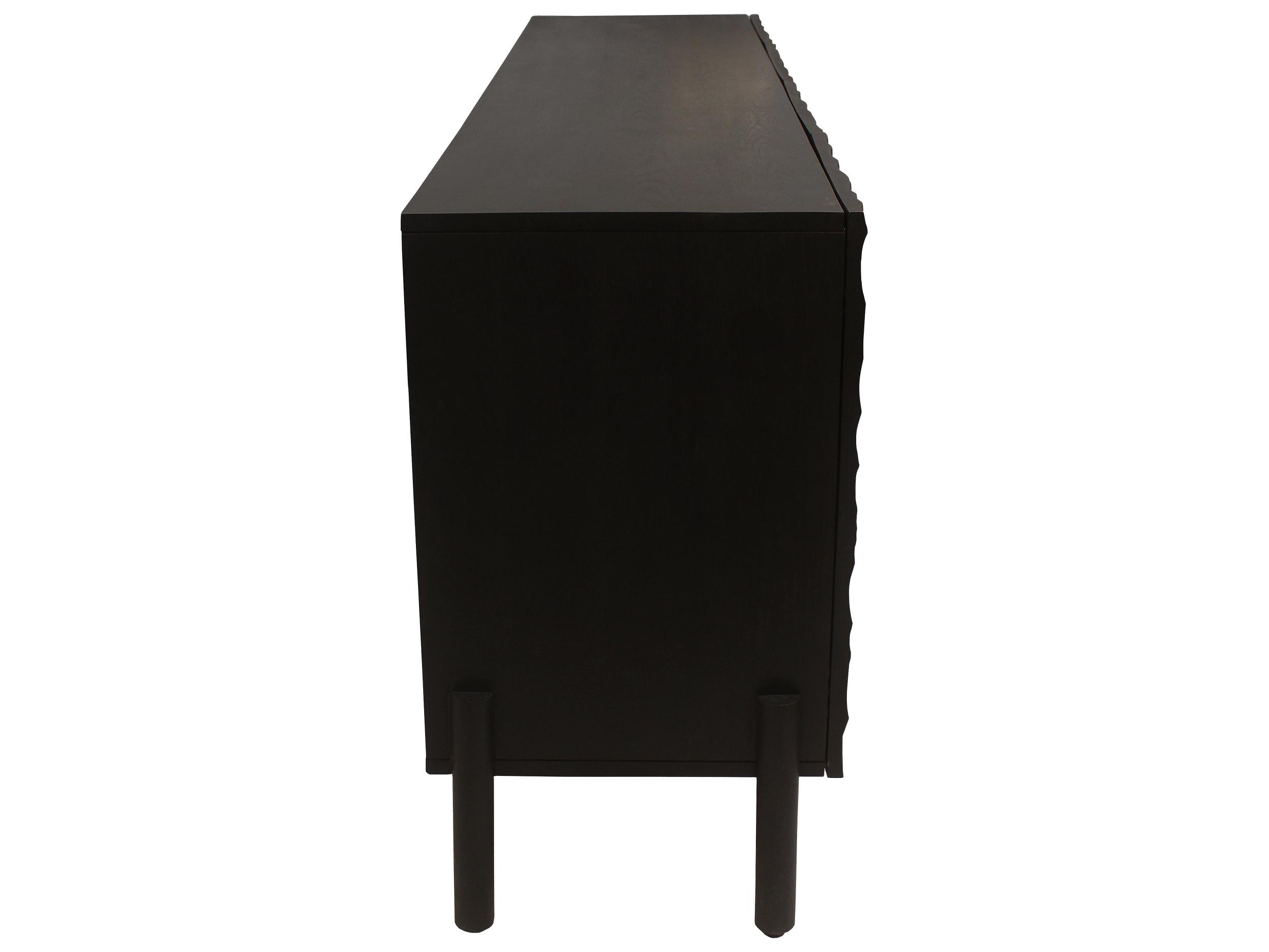 Moe's Home Misaki 71" Oak Wood Carbon Sideboard