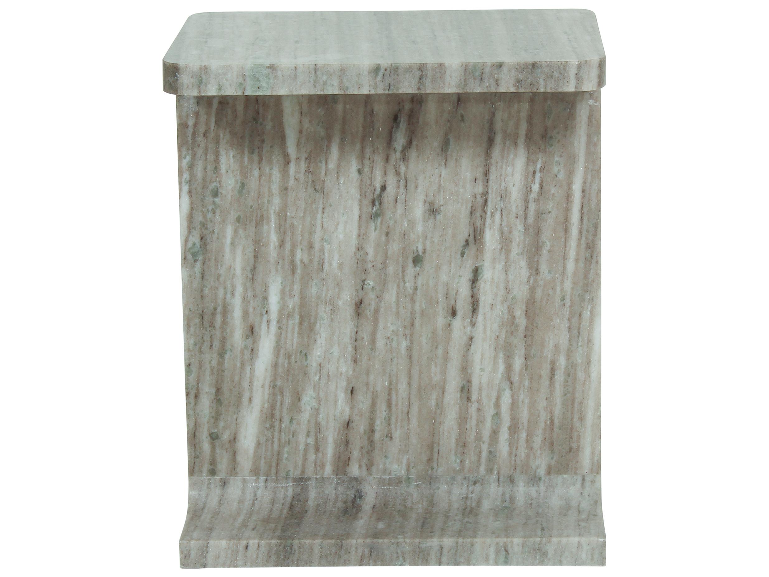 Moe's Home Tullia Rectangular Marble Taupe End Table