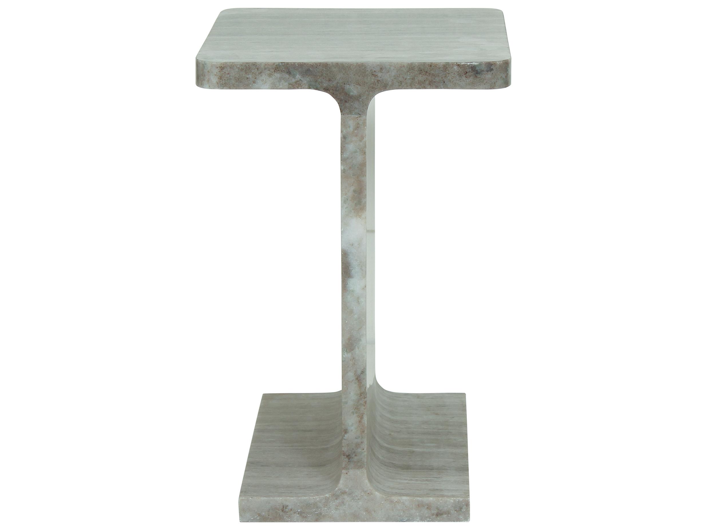 Moe's Home Tullia Rectangular Marble Taupe End Table
