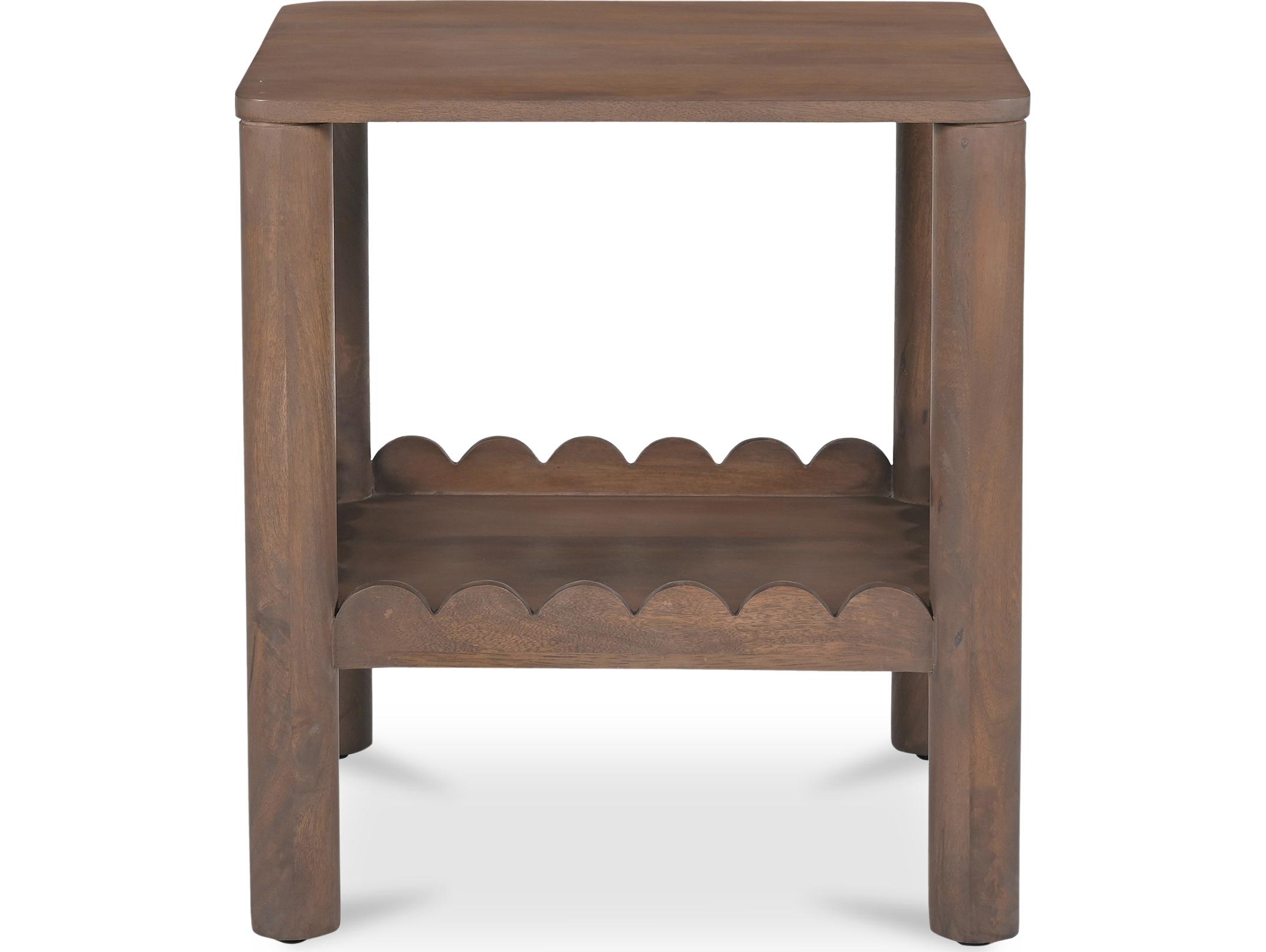 Moe's Home Wiley Square Wood Brown End Table