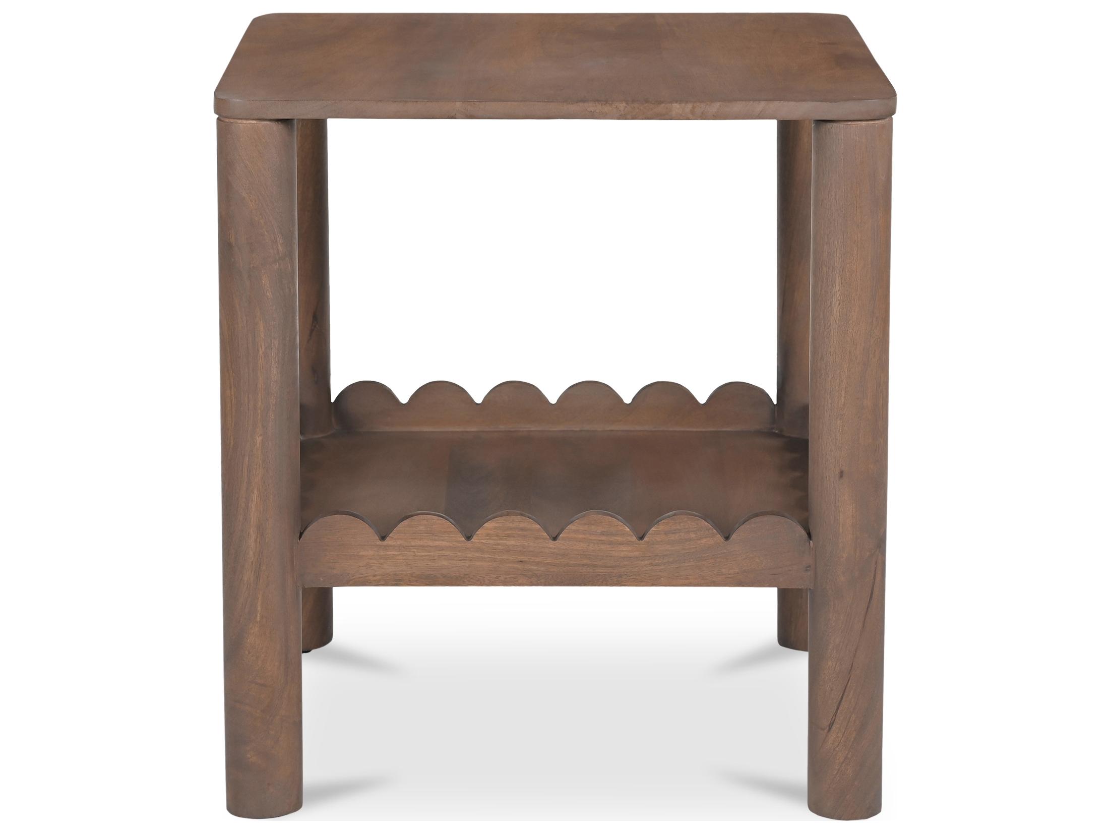 Moe's Home Wiley Square Wood Brown End Table