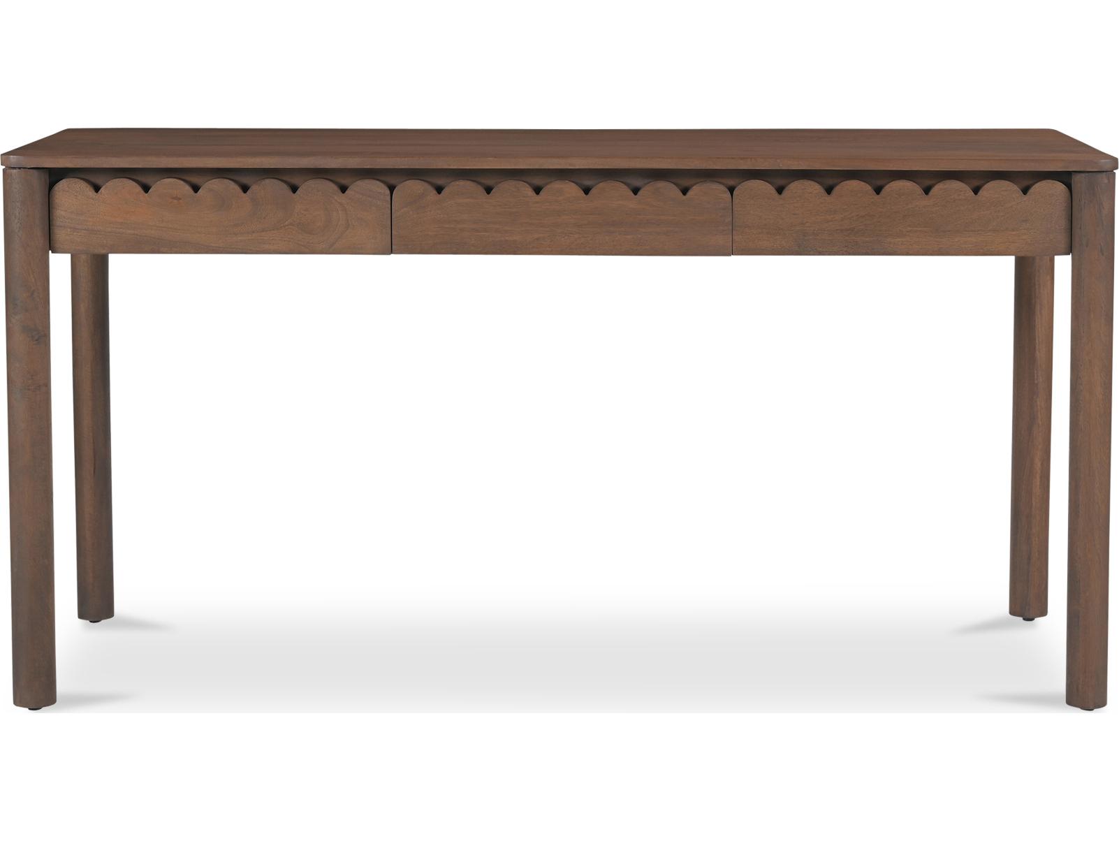 Moe's Home Wiley Brown Mango Wood Writing Desk