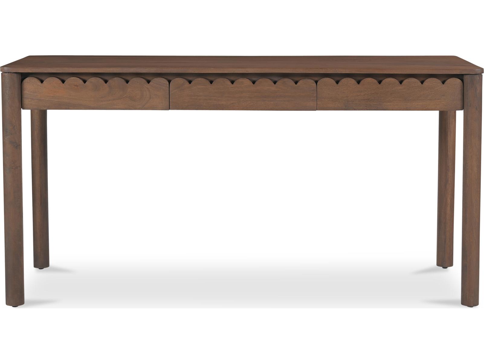 Moe's Home Wiley Brown Mango Wood Writing Desk