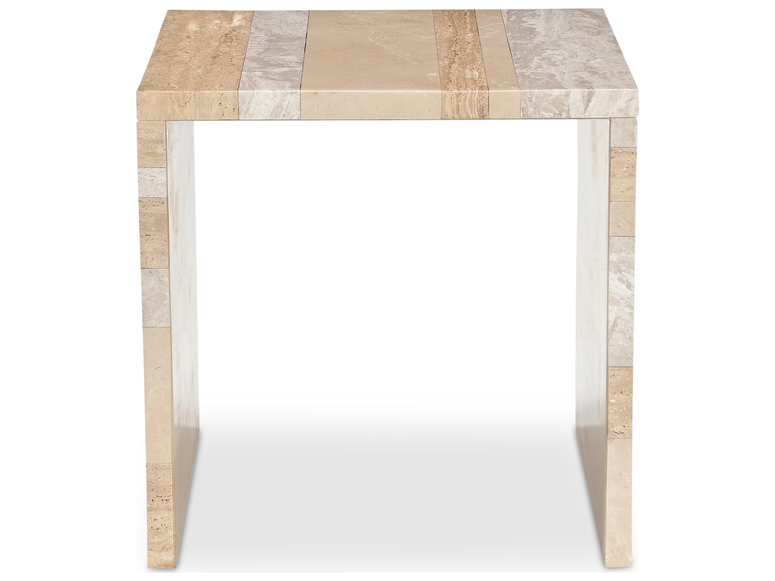 Moe's Home Rosa Accent Table Multicolor Marble