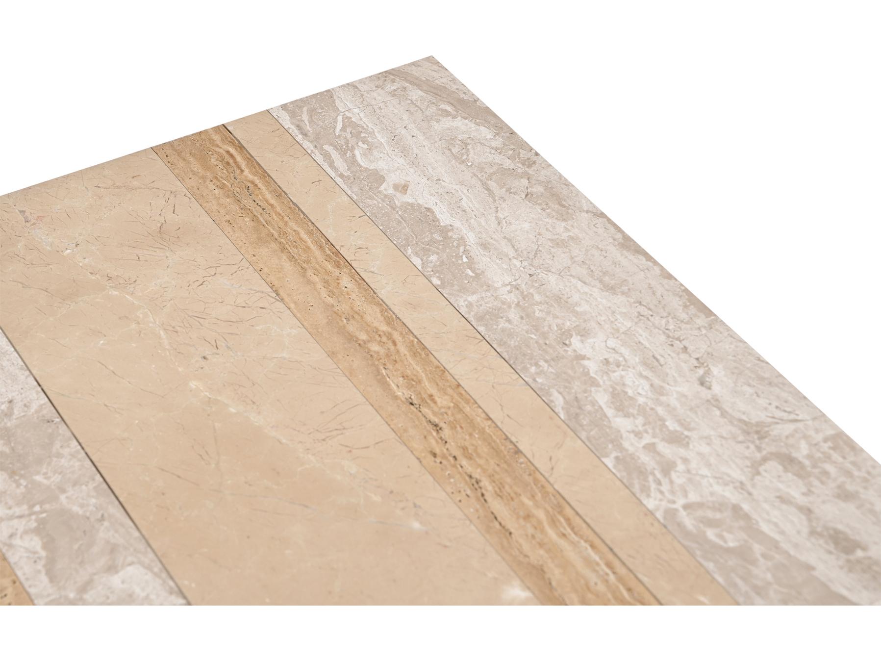 Moe's Home Rosa Accent Table Multicolor Marble