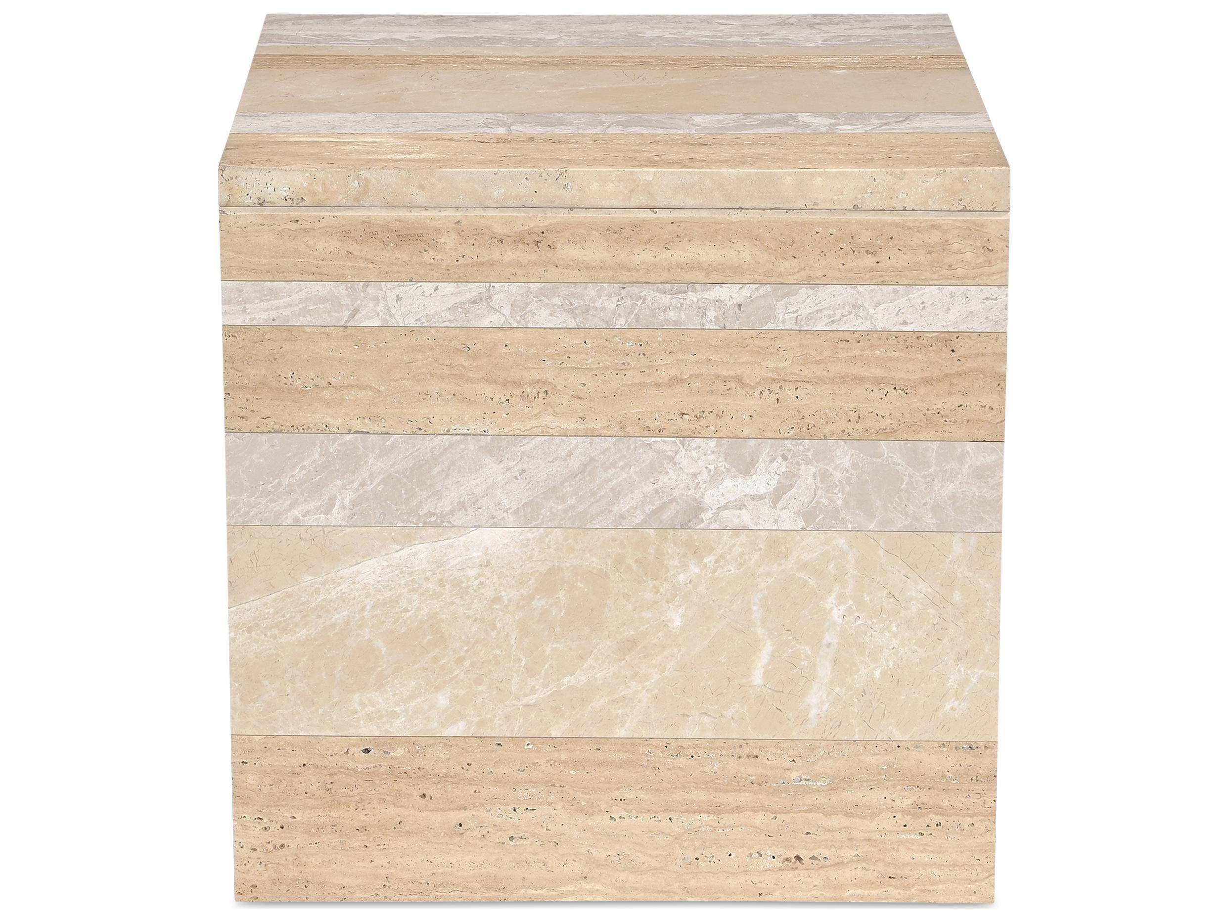 Moe's Home Rosa Accent Table Multicolor Marble