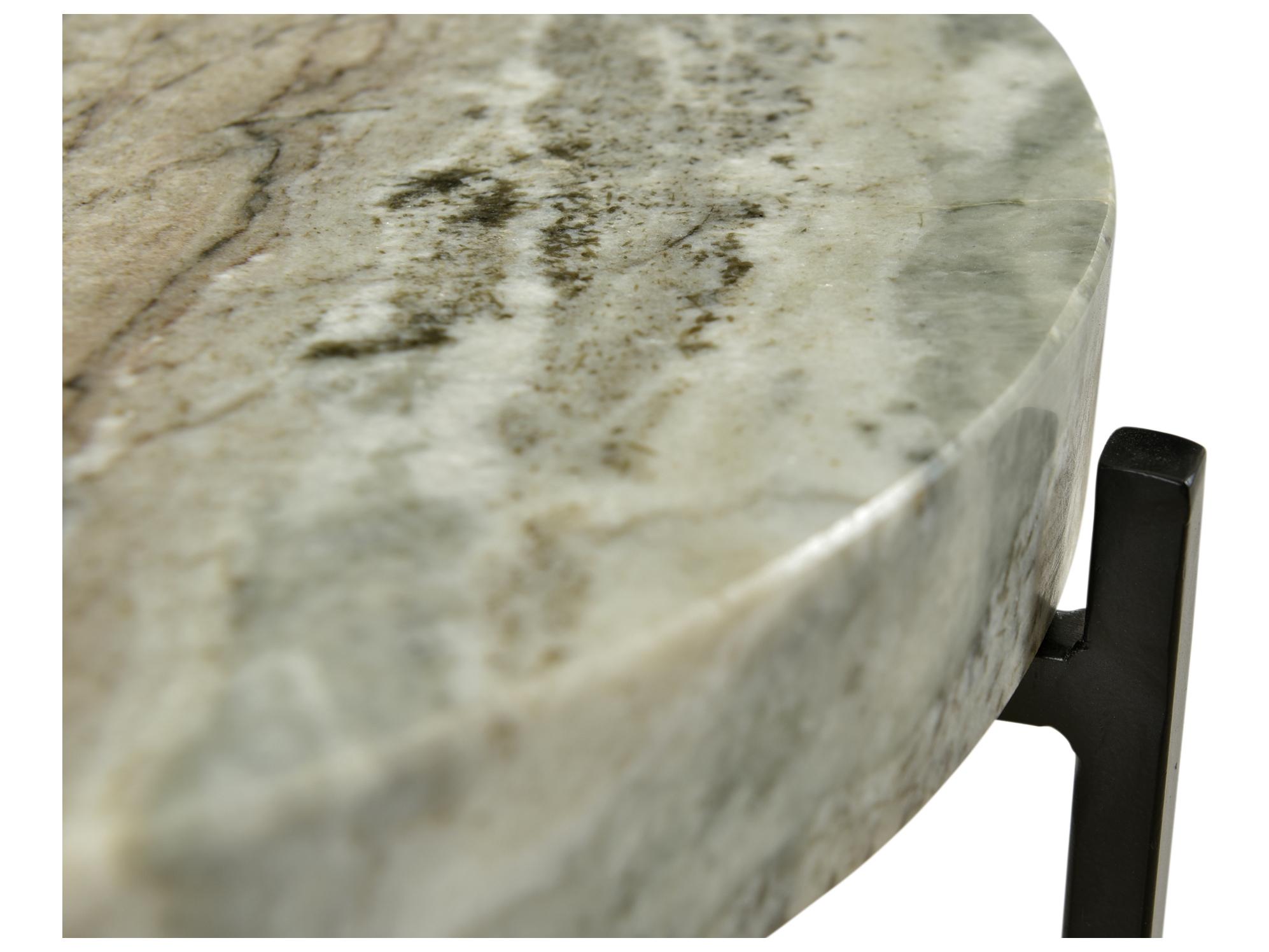 Moe's Home Cirque Round Marble Light Brown End Table