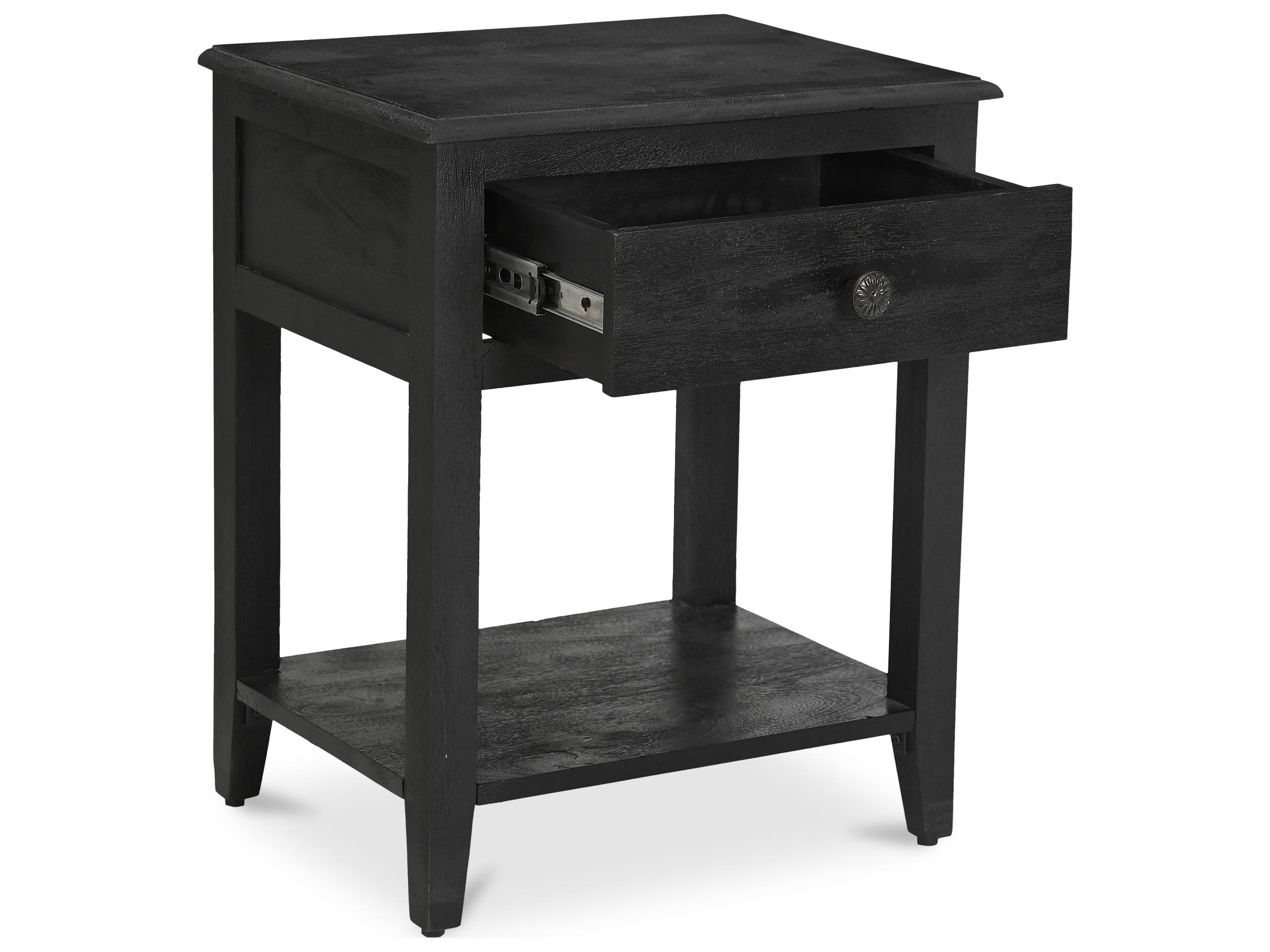 Moe's Home Corrine Nightstand Antique Black