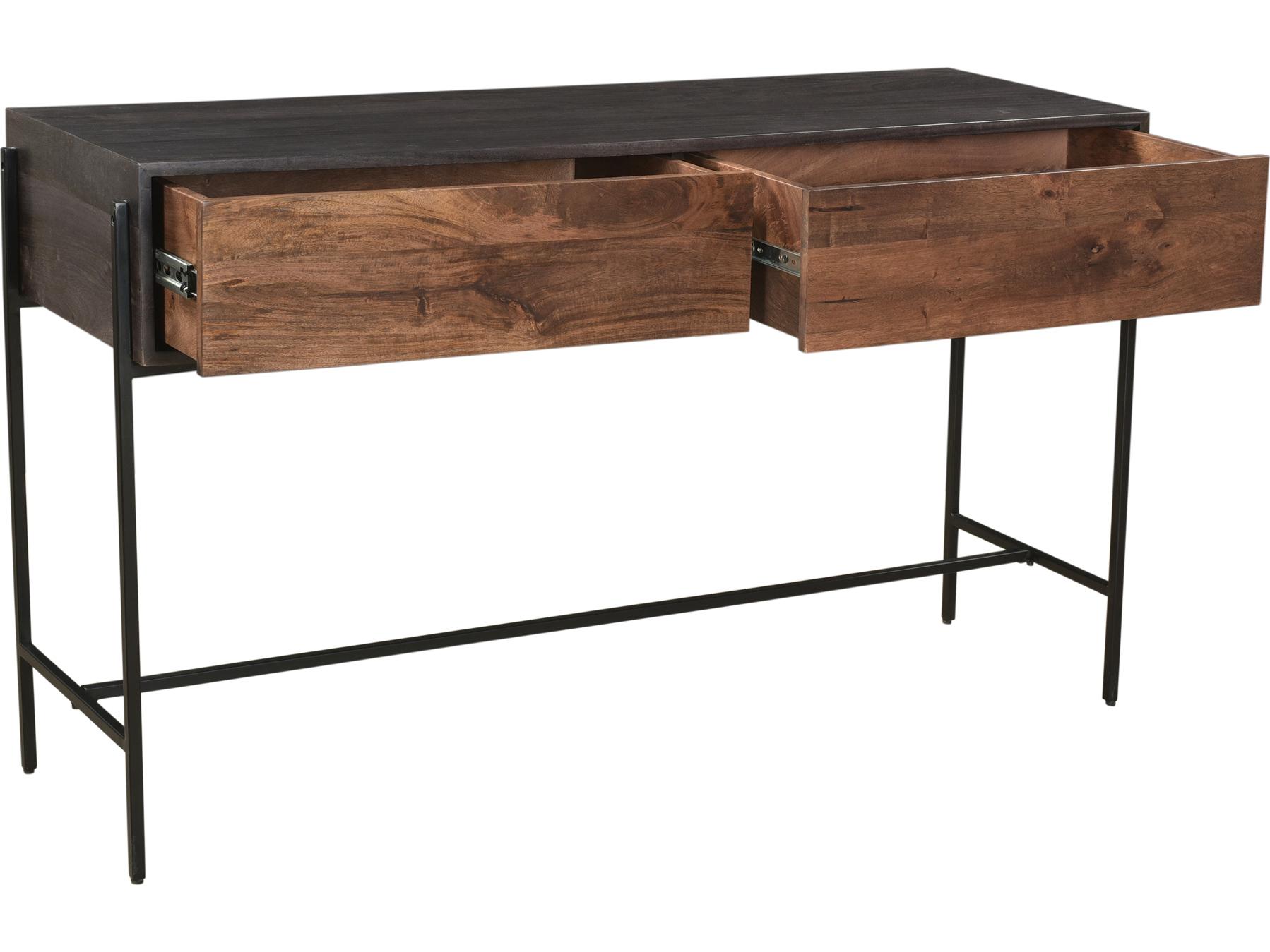 Moe's Home Tobin Rectangular Wood Light Brown Console Table