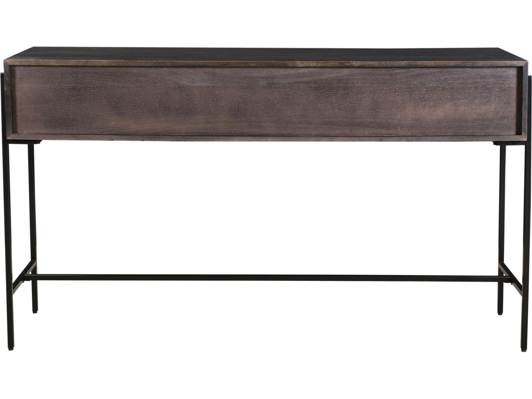 Moe's Home Tobin Rectangular Wood Light Brown Console Table