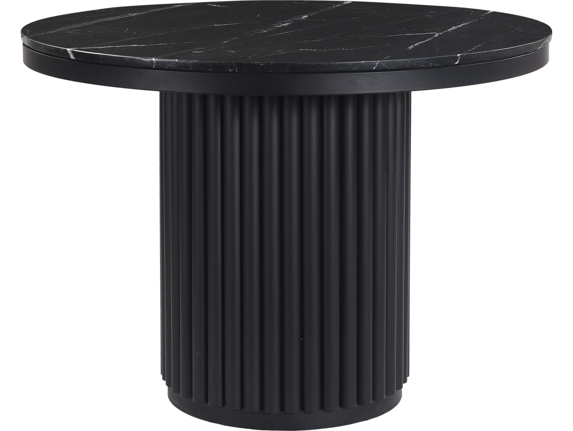 Moe's Home Tower Dining Table Black Marble