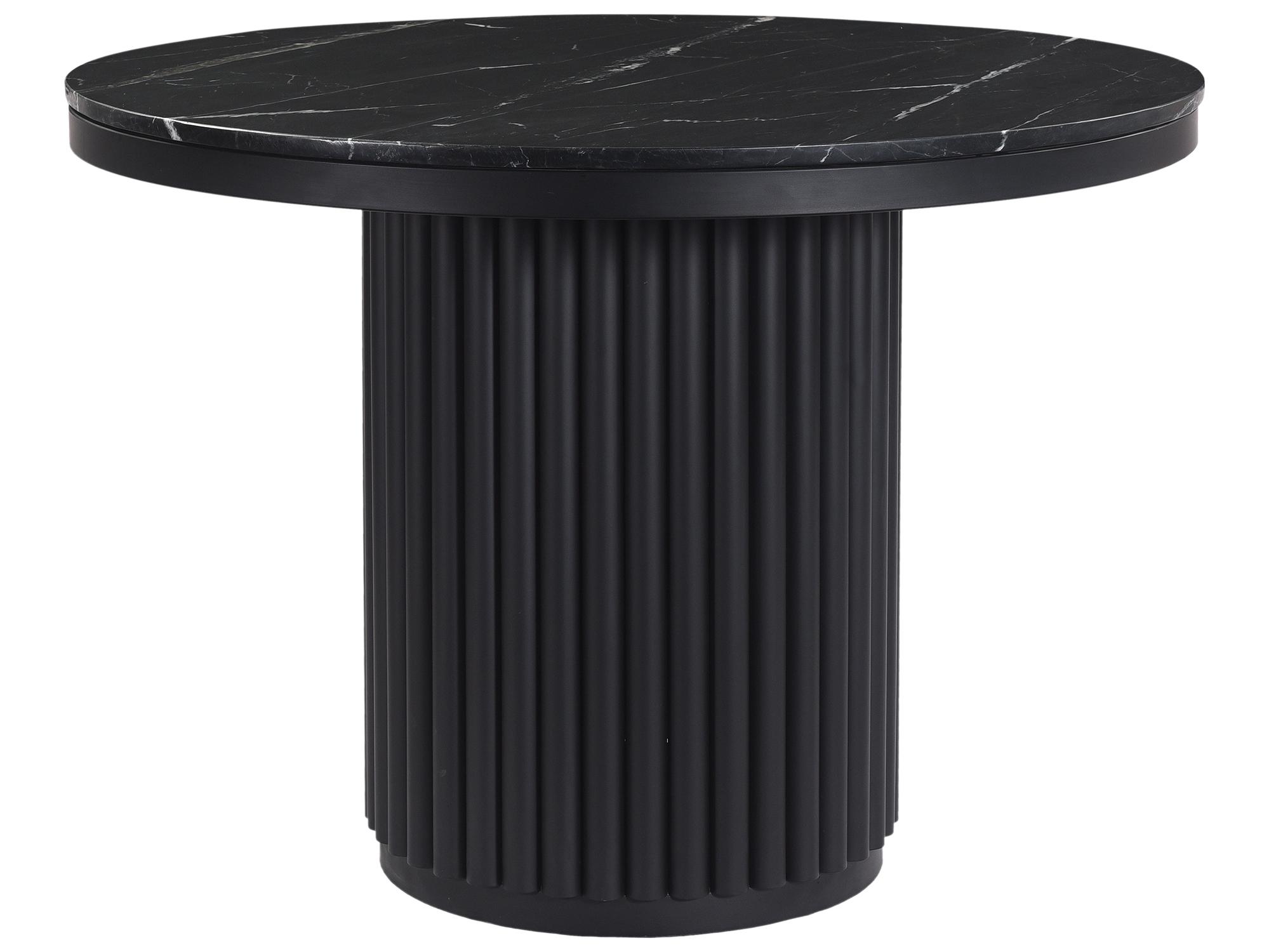 Moe's Home Tower Dining Table Black Marble