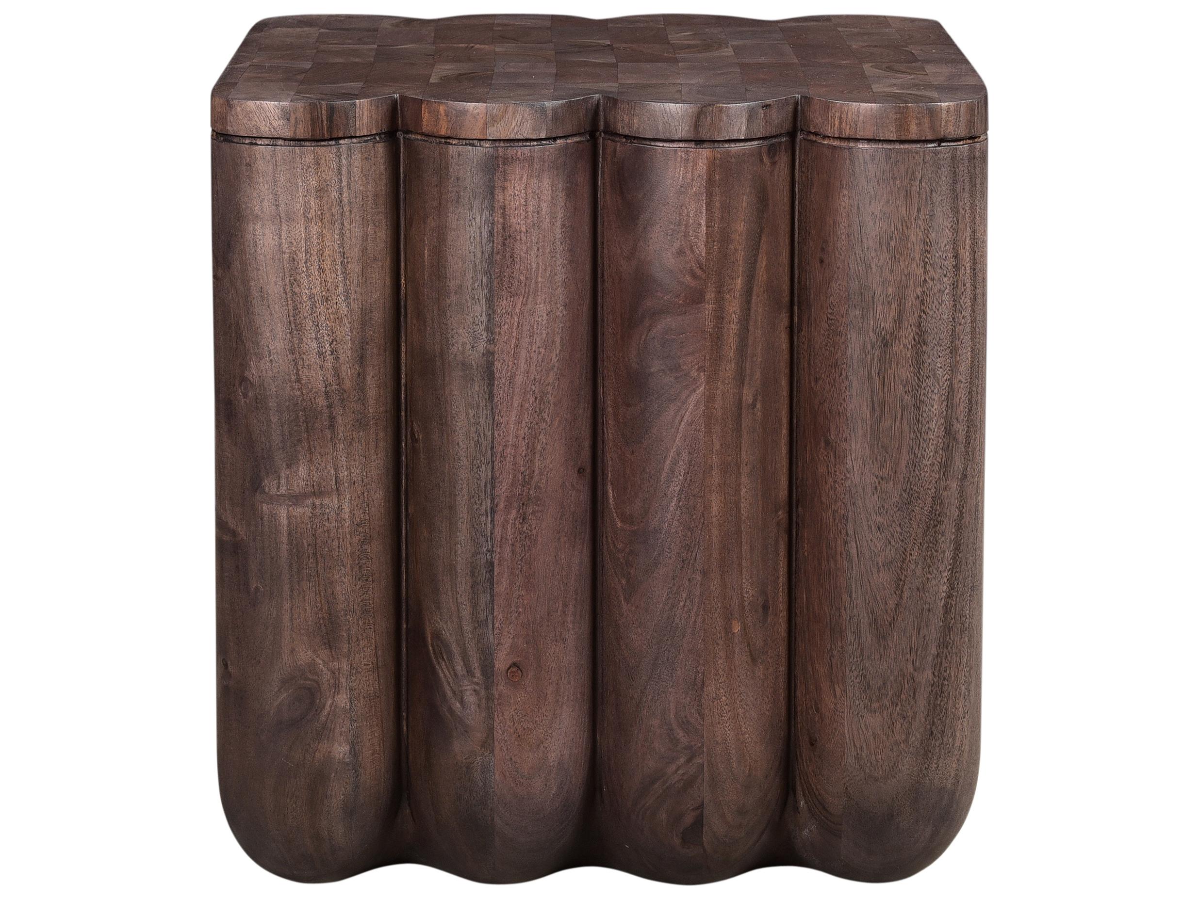 Moe's Home Square Wood Espresso Brown End Table