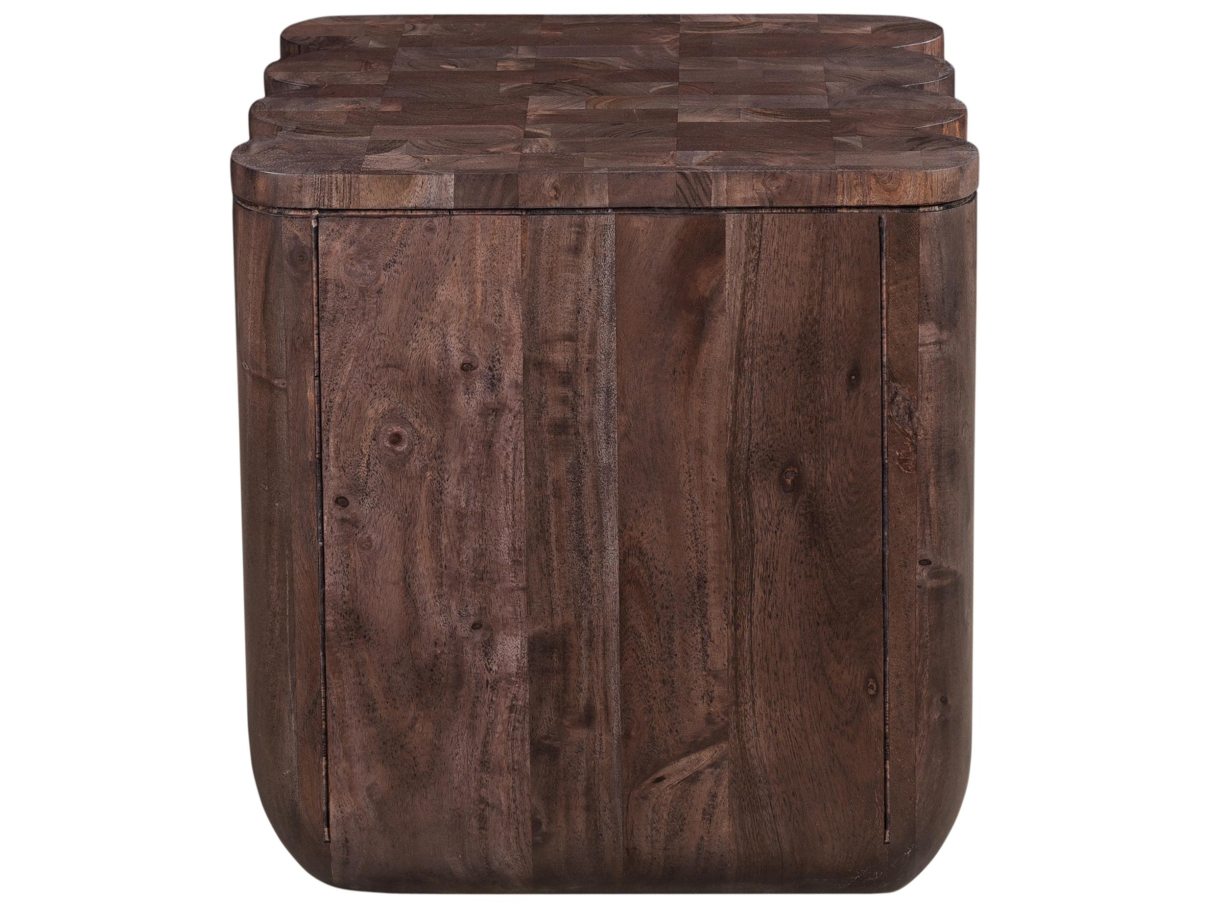 Moe's Home Square Wood Espresso Brown End Table