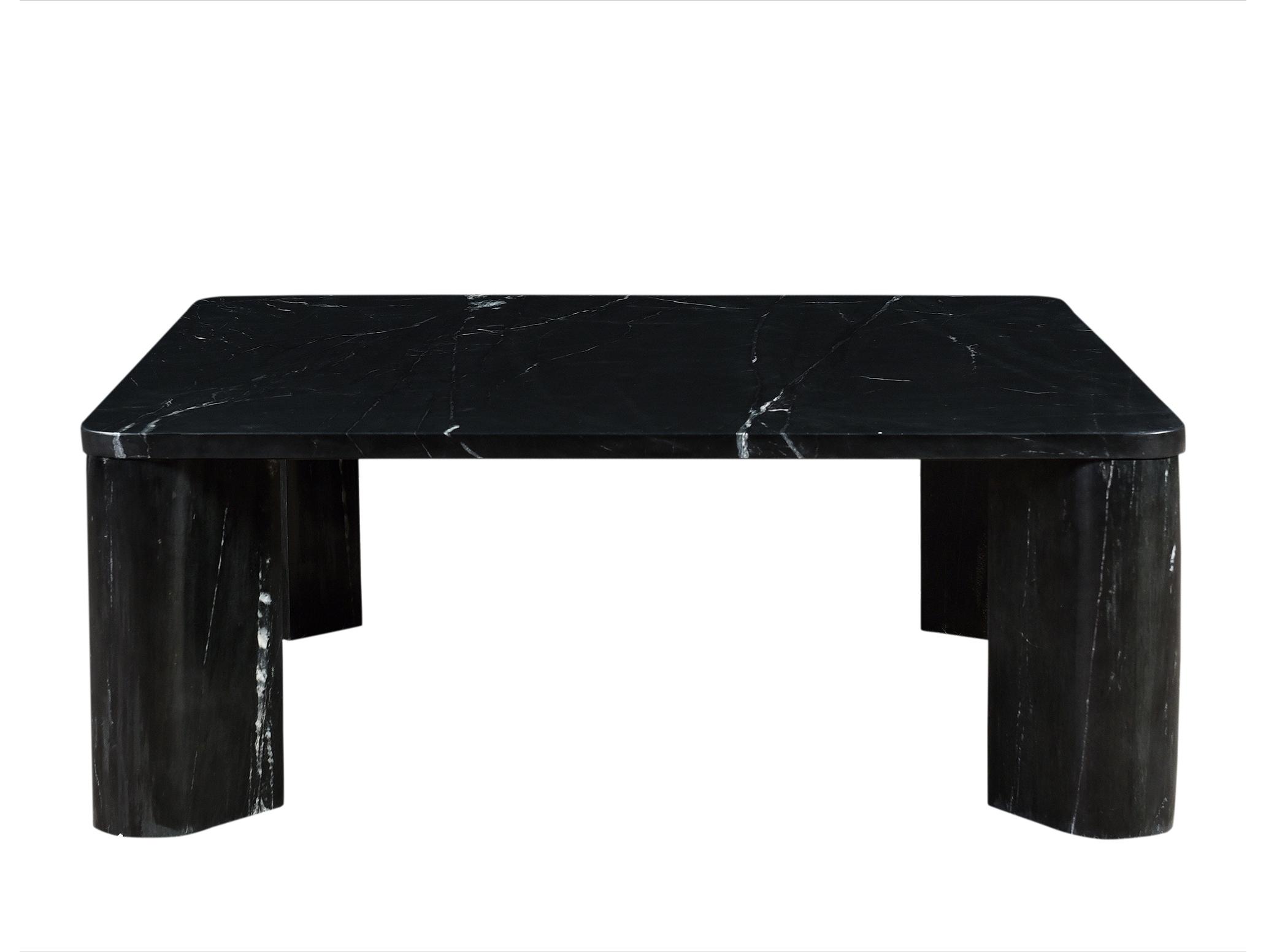 Moe's Home Segment Square Marble Black Coffee Table