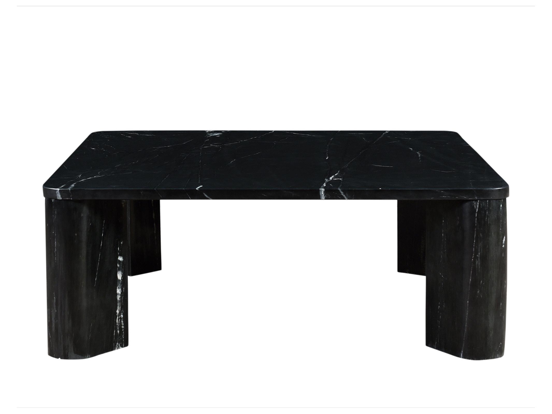 Moe's Home Segment Square Marble Black Coffee Table