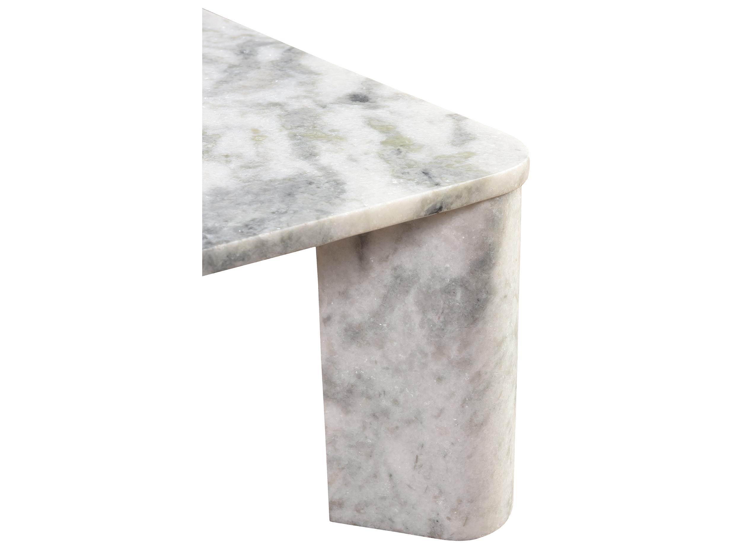 Moe's Home Segment Square Marble Grey Coffee Table