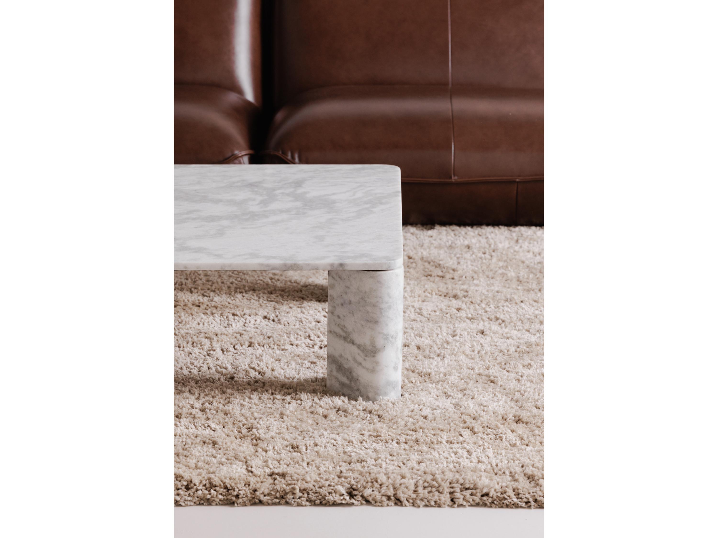 Moe's Home Segment Square Marble Grey Coffee Table