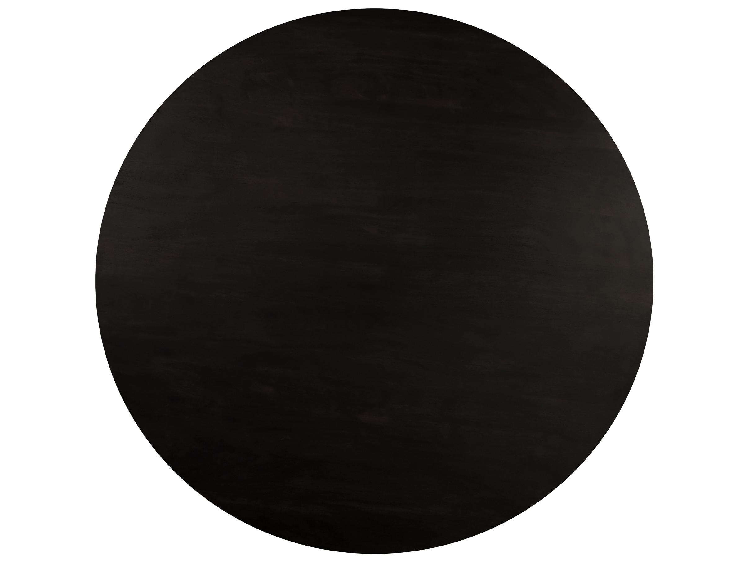 Moe's Home Povera Round Wood Black Dining Table