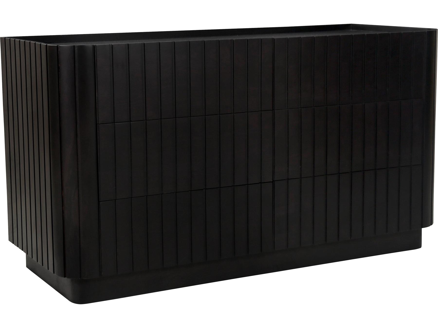 Moe's Home Povera 6-Drawers Acacia Wood Double Dresser