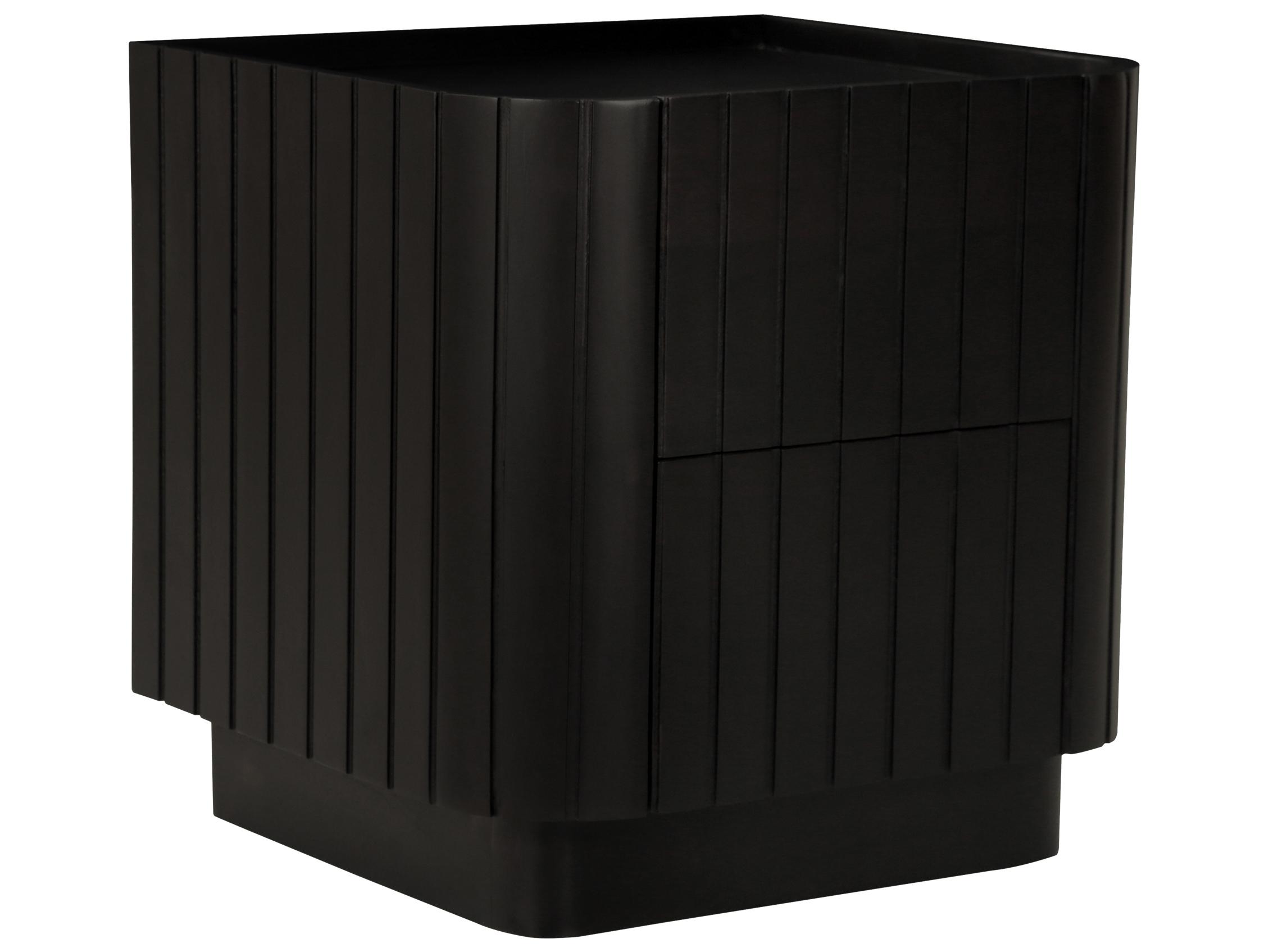 Moe's Home Povera 2-Drawers Acacia Wood Nightstand