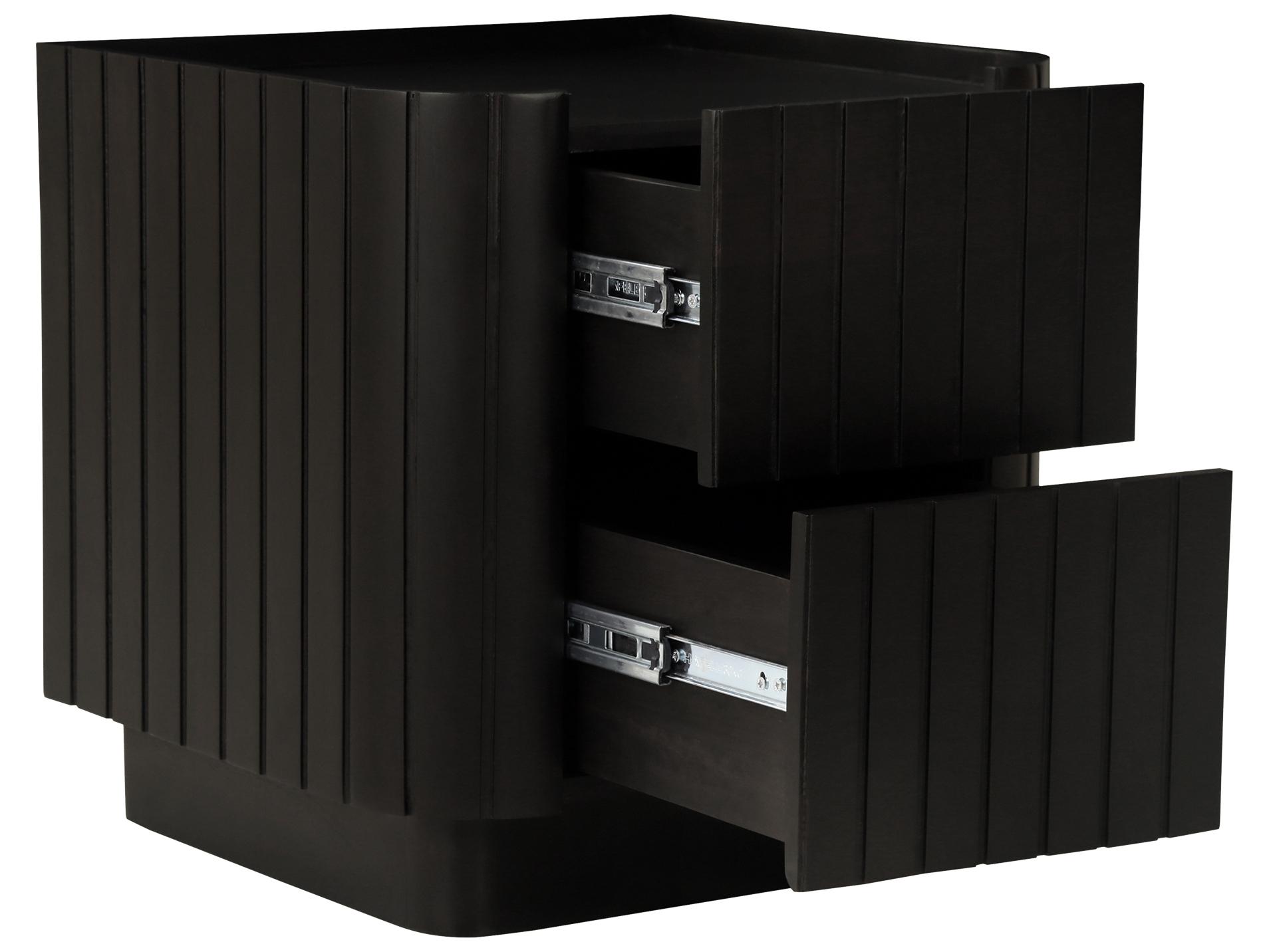 Moe's Home Povera 2-Drawers Acacia Wood Nightstand