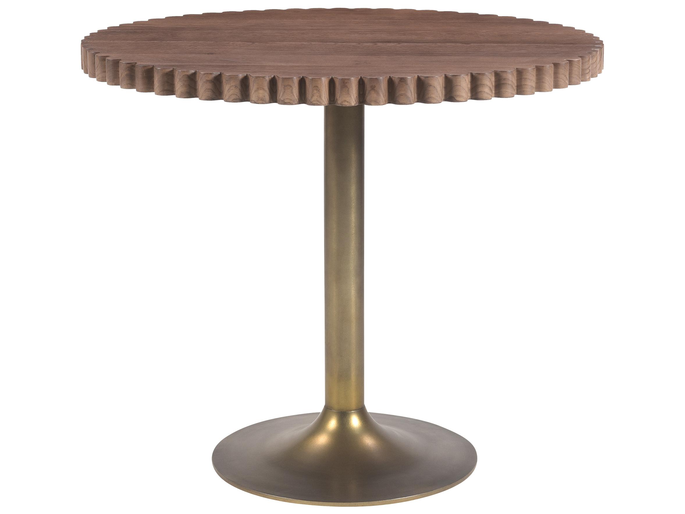 Moe's Home Nomi Round Wood Brown Cafe Table