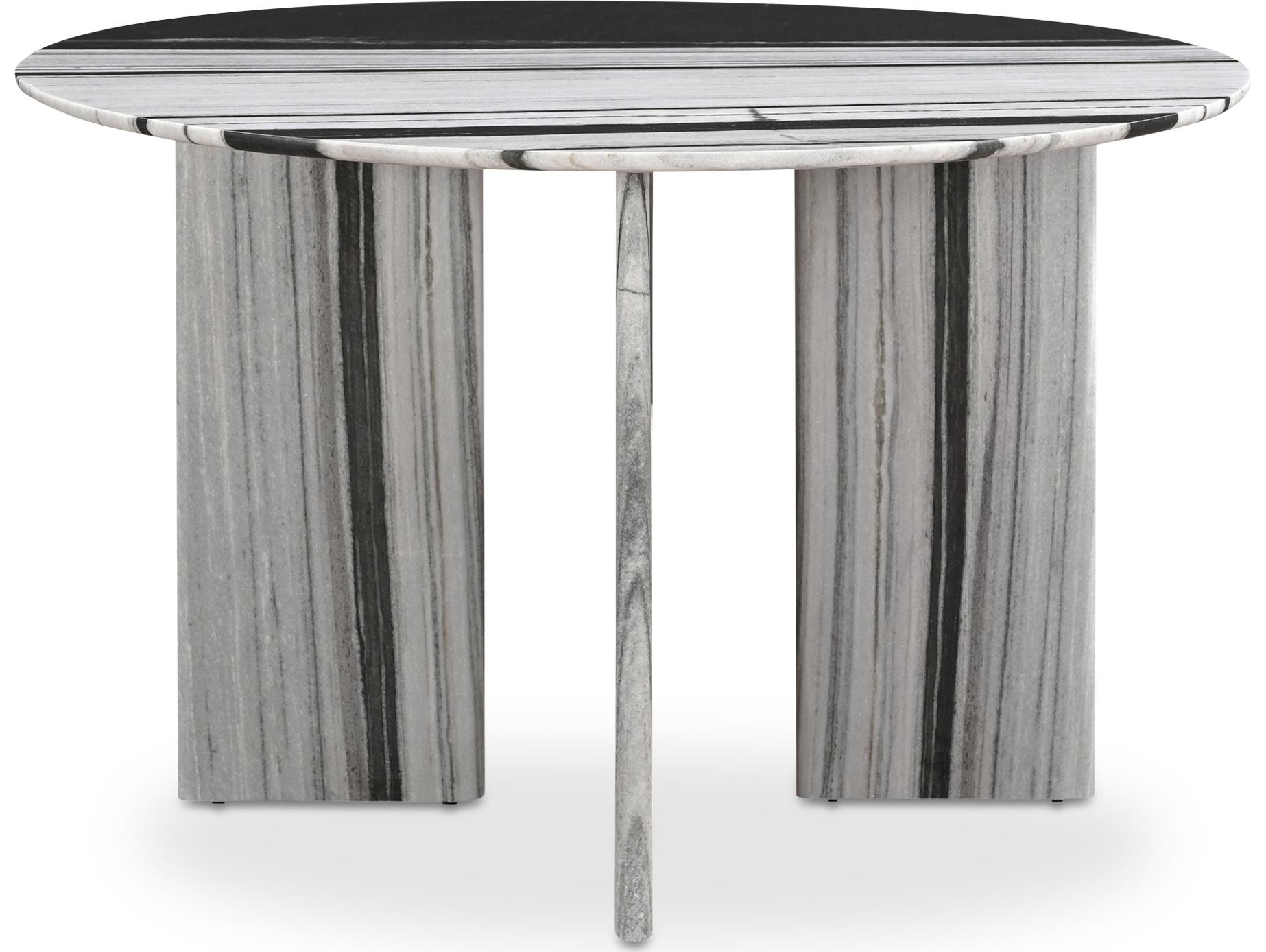 Moe's Home Celia Round Dining Table Panda Marble